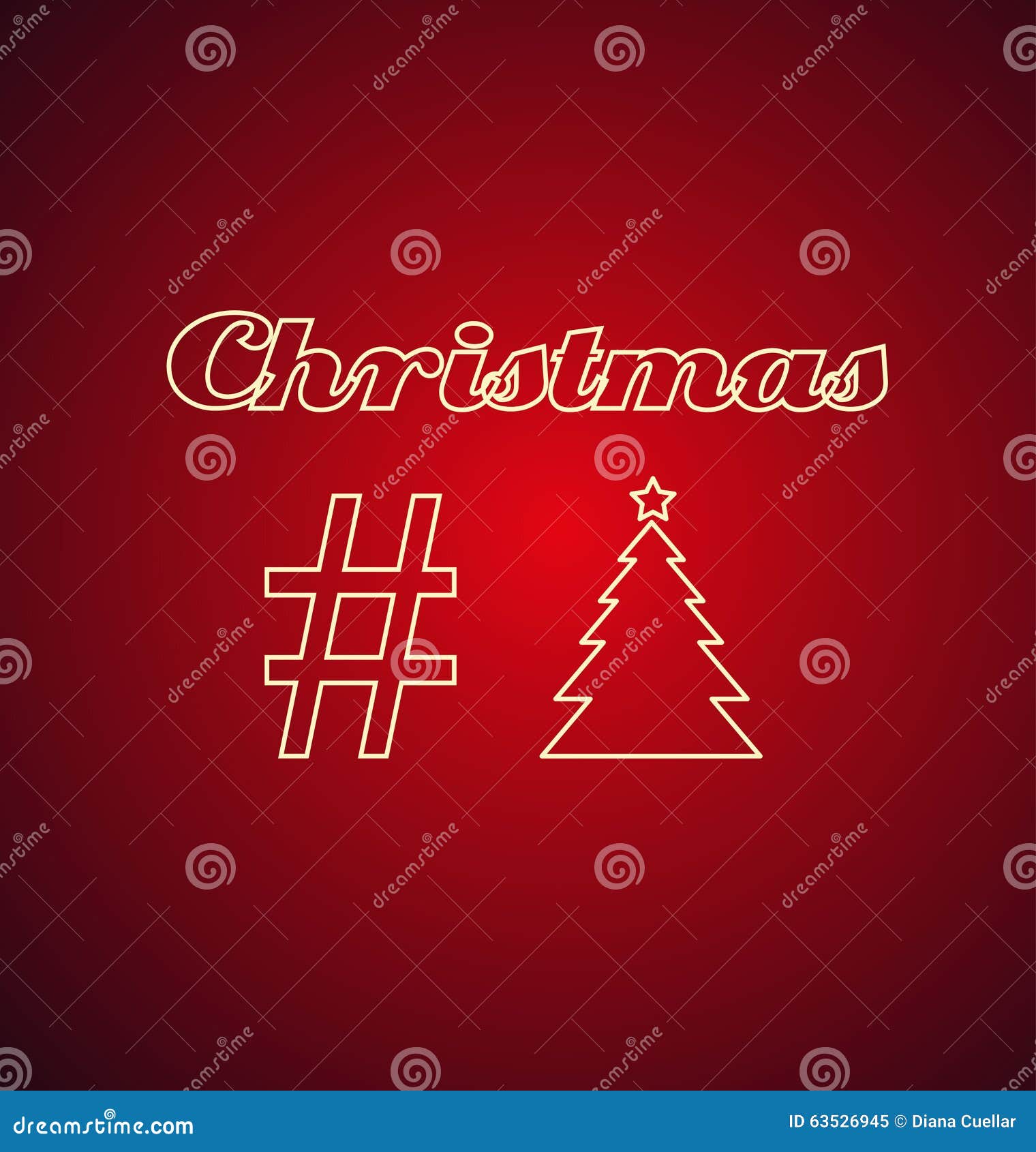 Hashtag Natale.Insegna Al Neon Del Hashtag Di Natale Illustrazione Di Stock Illustrazione Di Celebrazione Bianco 63526945