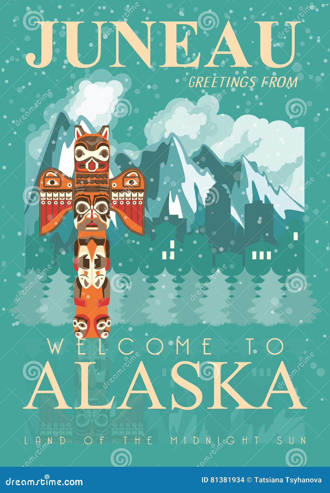Cartolina Alaska Juneau 