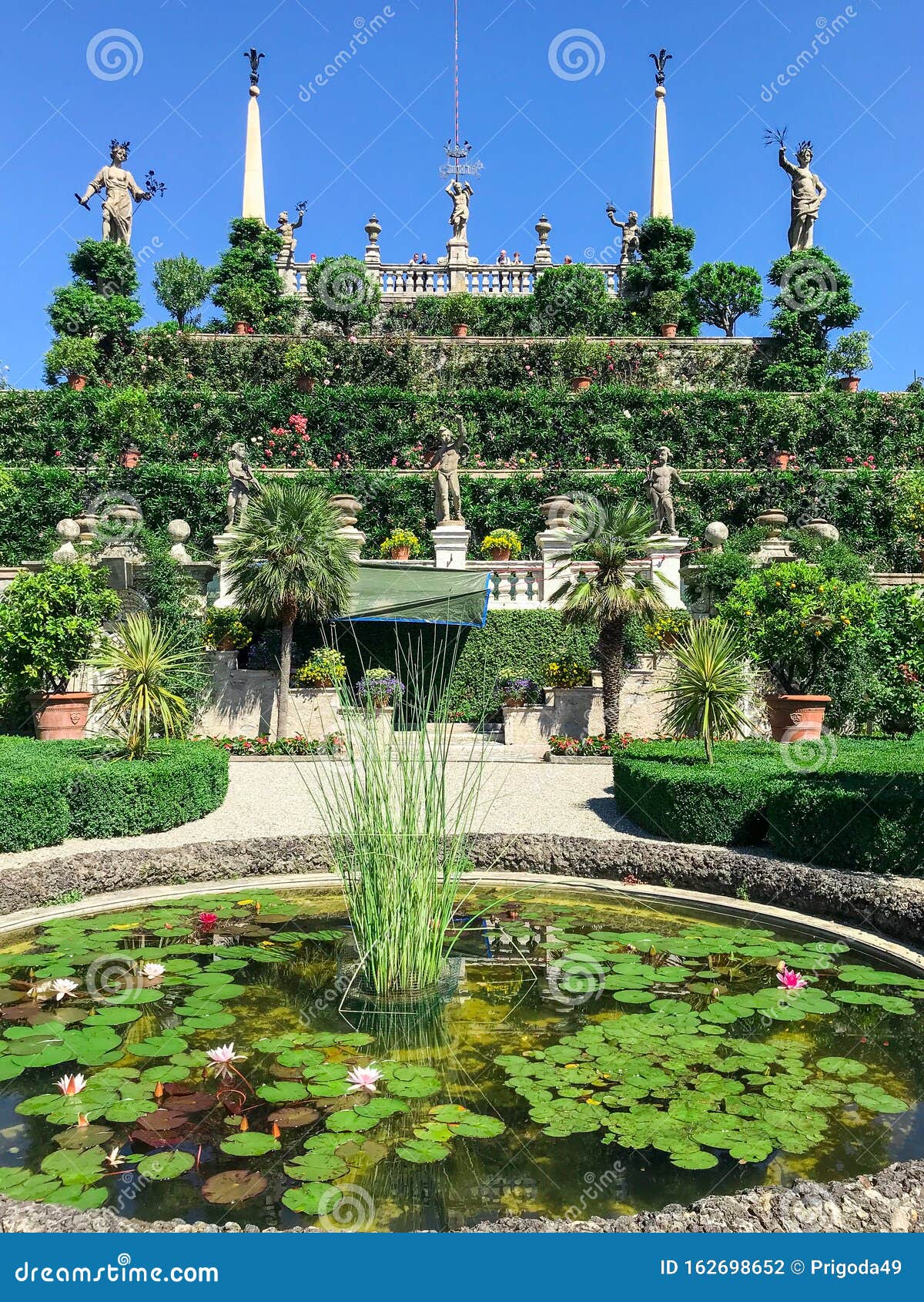 Insel Isola Bella Mit Garten Stockfoto Bild von isola