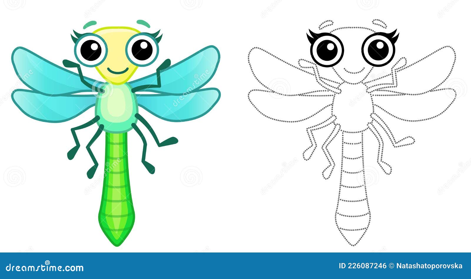 Livro para colorir inseto infantil bebê vagalume isolado linha dos desenhos  animados logo ícone do vôo