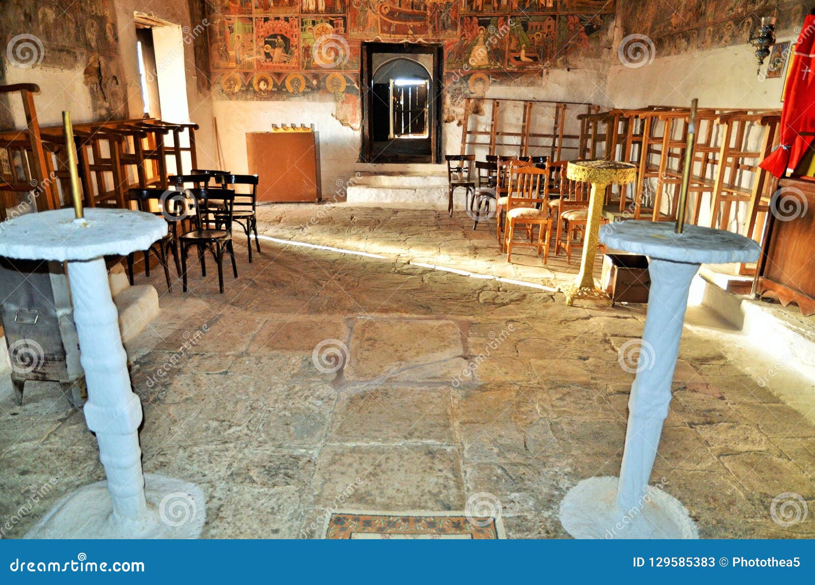 The Interior Of Ancient Greek Christian Orthodox Church