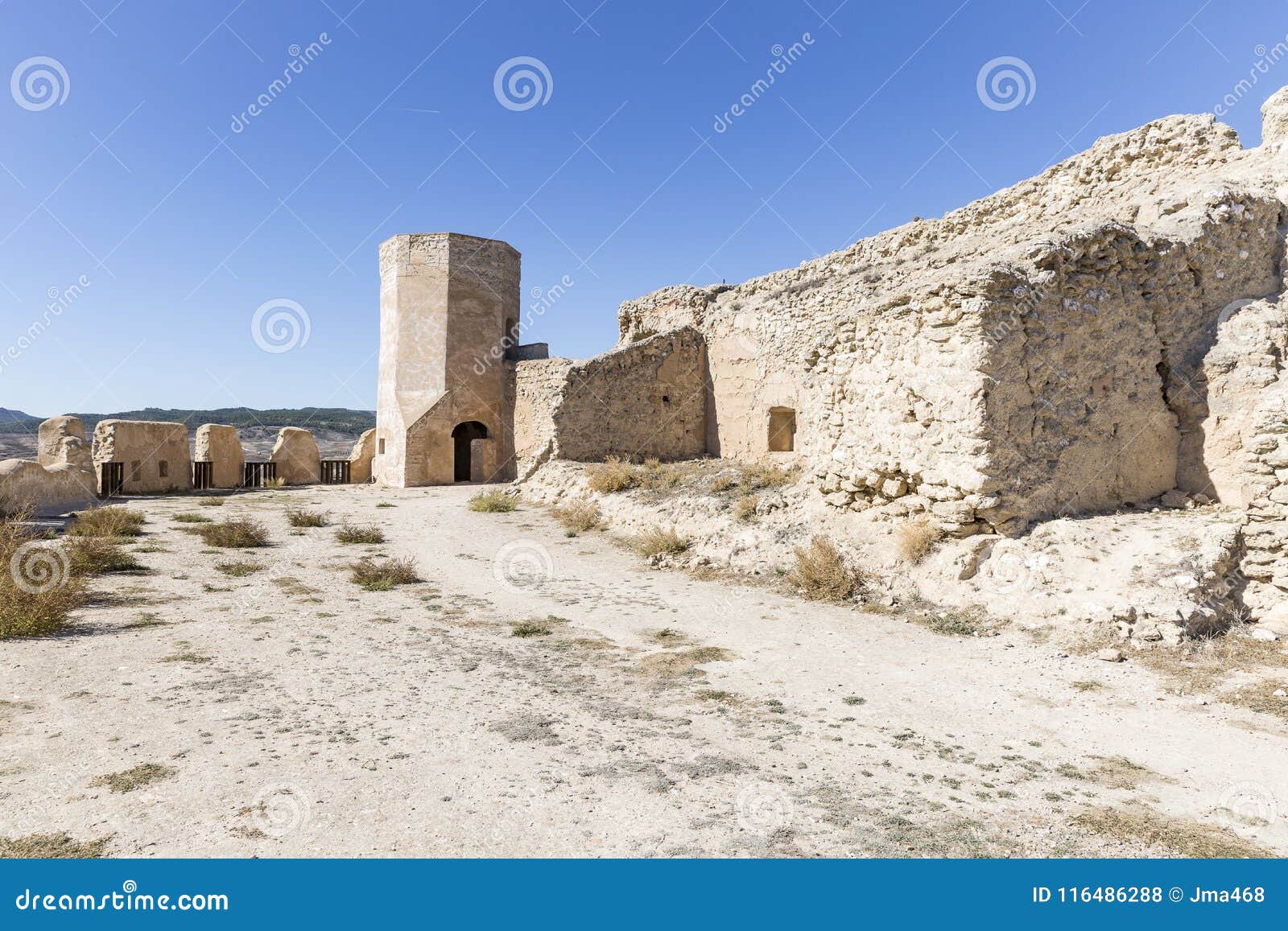 inside the ayub main castle in the city of calatayud