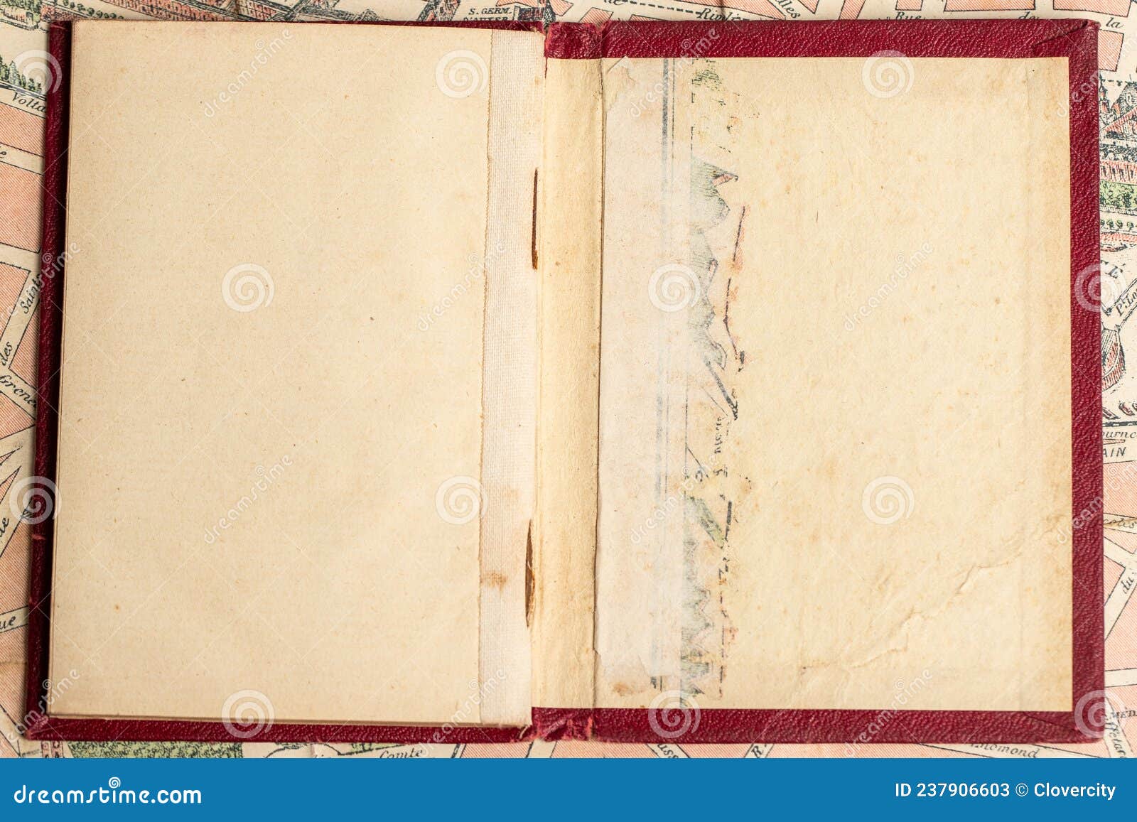 Inside Binding of an Old Book Stock Image Image of vintage, book