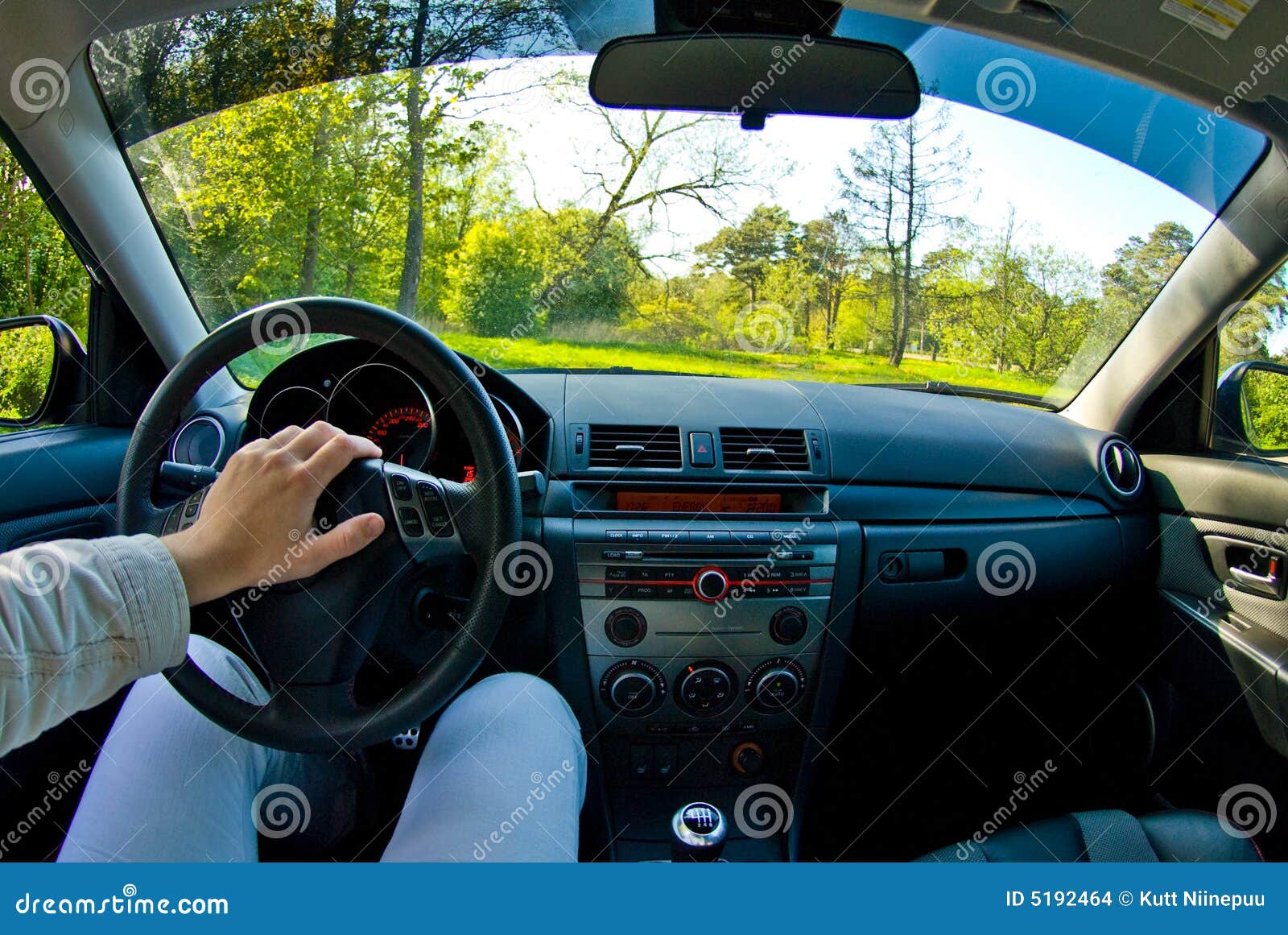 inside of a car