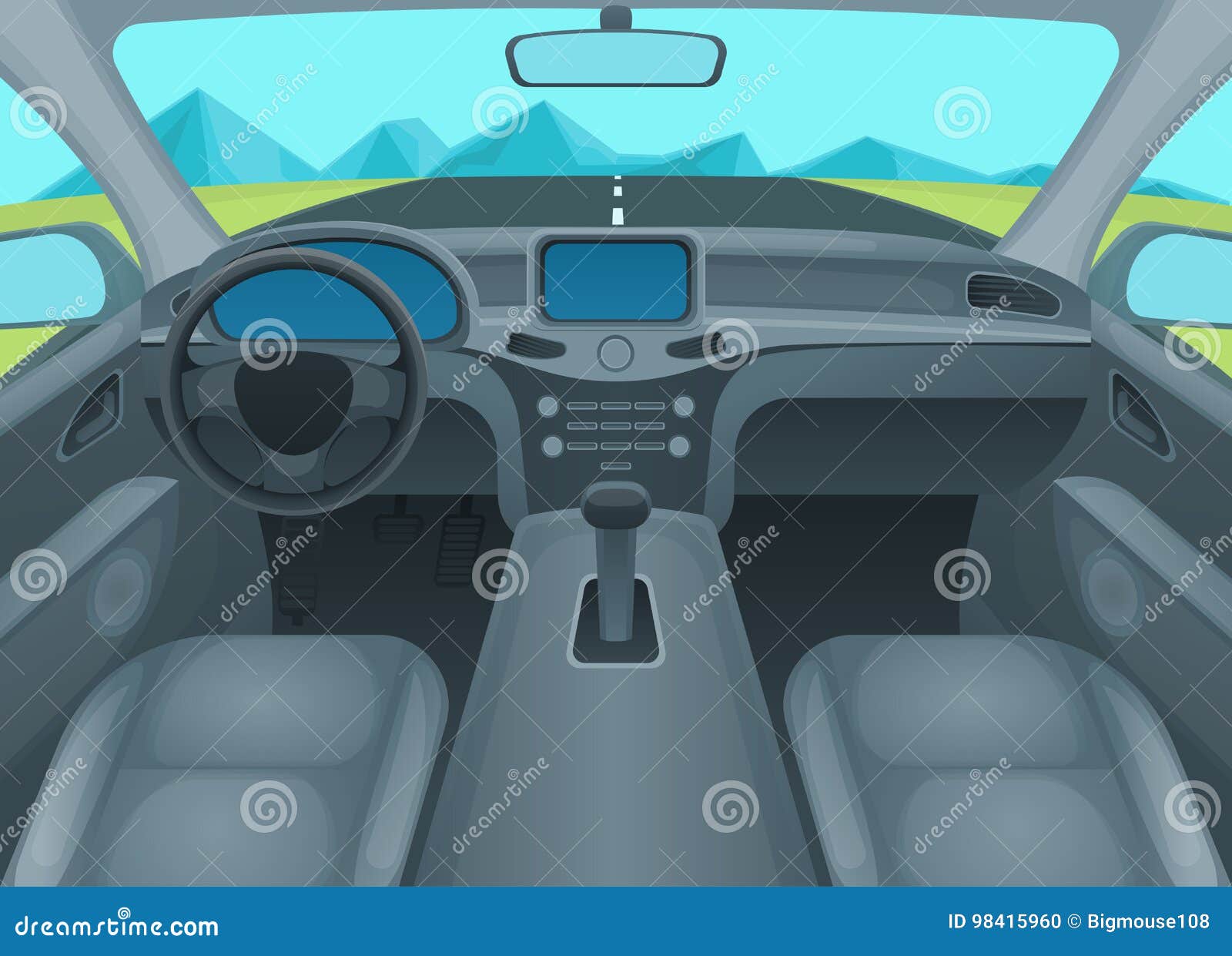 https://thumbs.dreamstime.com/z/inside-car-auto-interior-vector-comfort-cabin-wheel-view-road-window-illustration-98415960.jpg