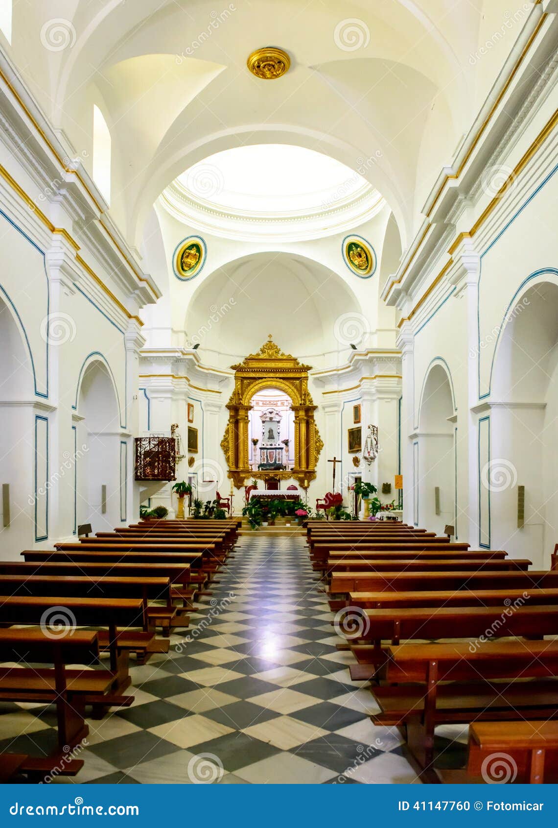 inside the chapel at virgen del saliente