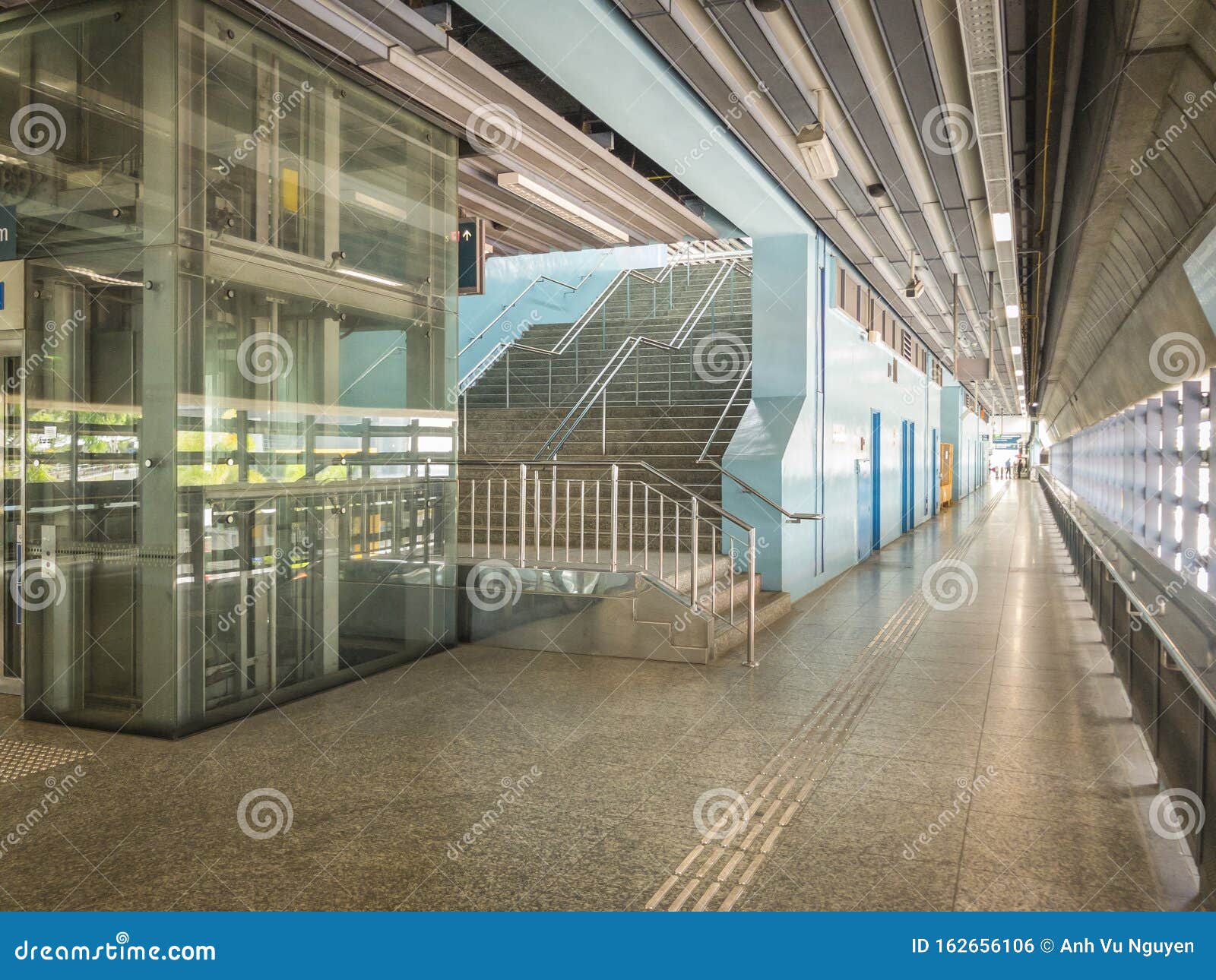 Inside Clementi Mrt Station, EW Green Line Singapore Stock Photo ...