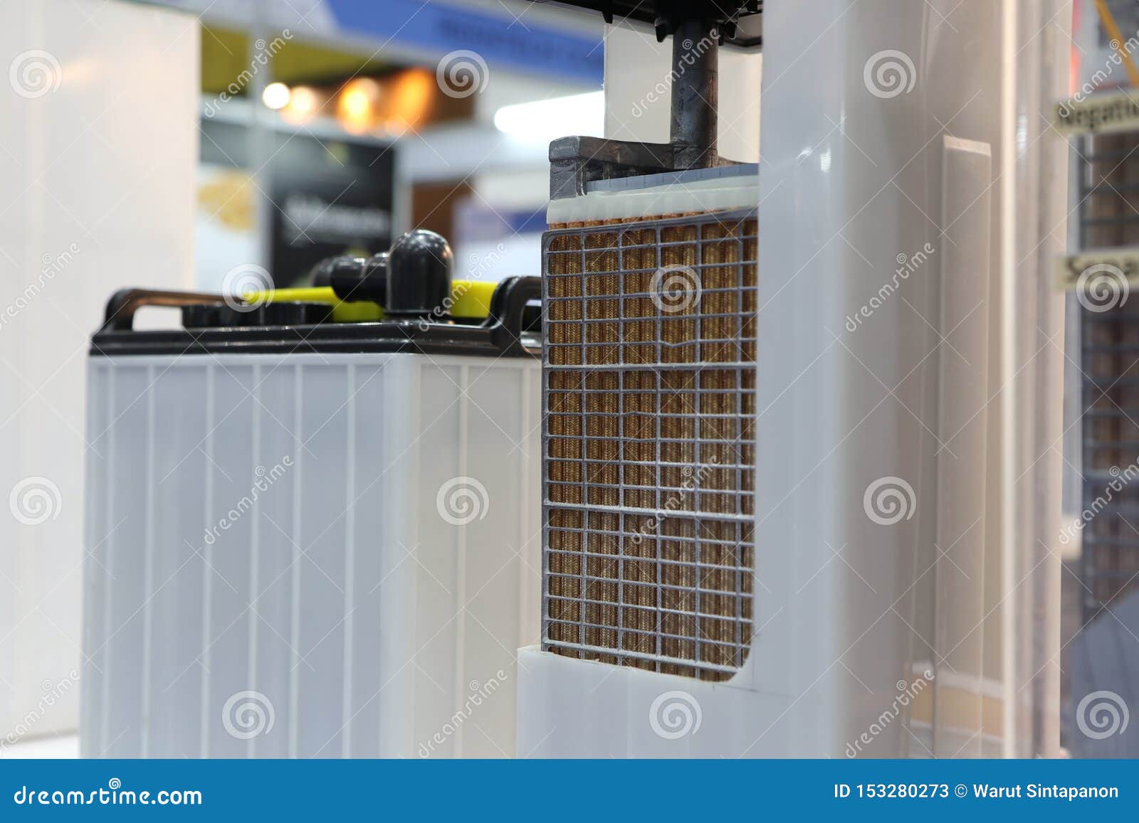 Inside or Cross Section of Industrial Battery Stock Image Image of
