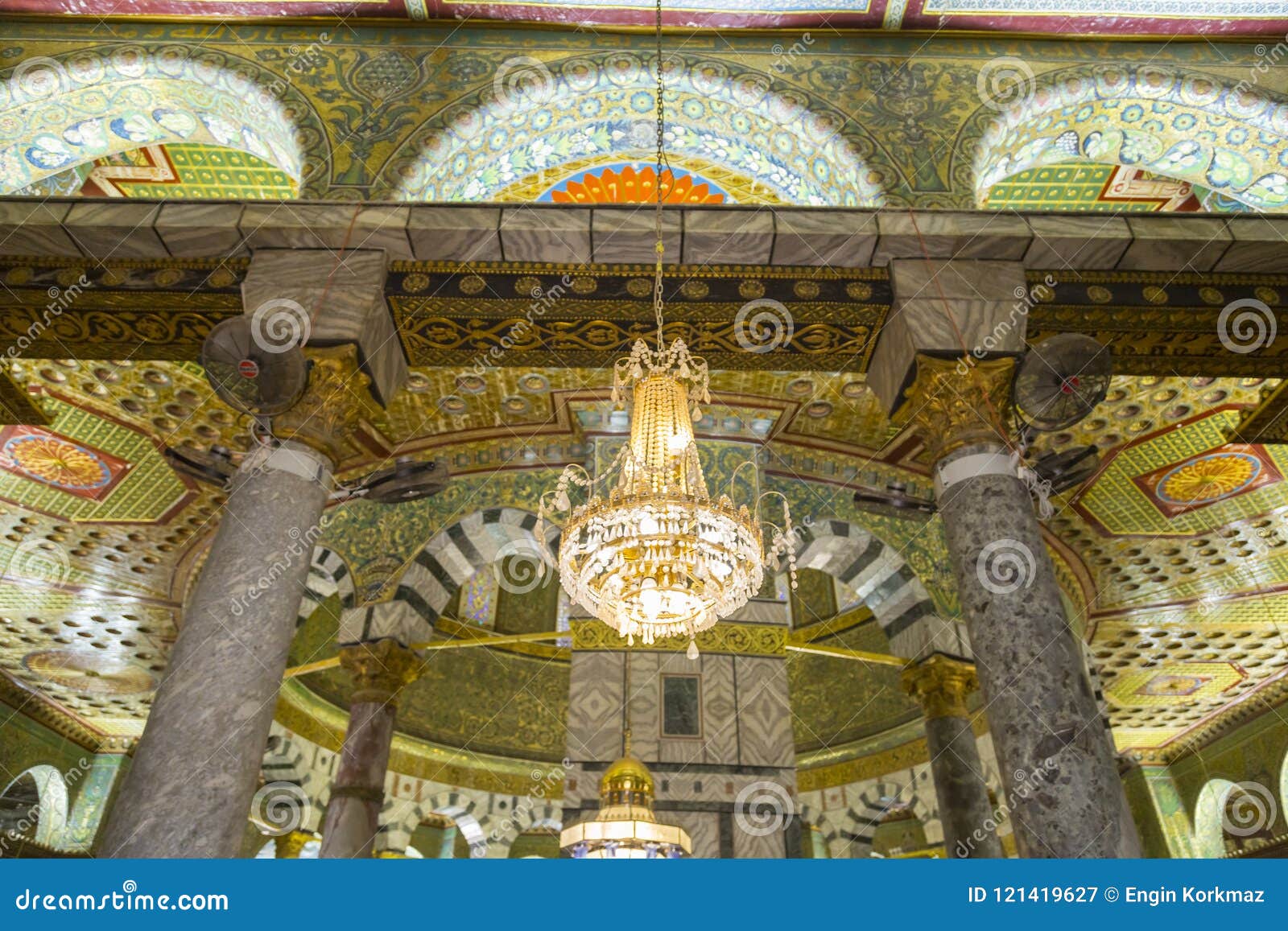 Inside Of Dome Of The Rock Editorial Photography Image Of