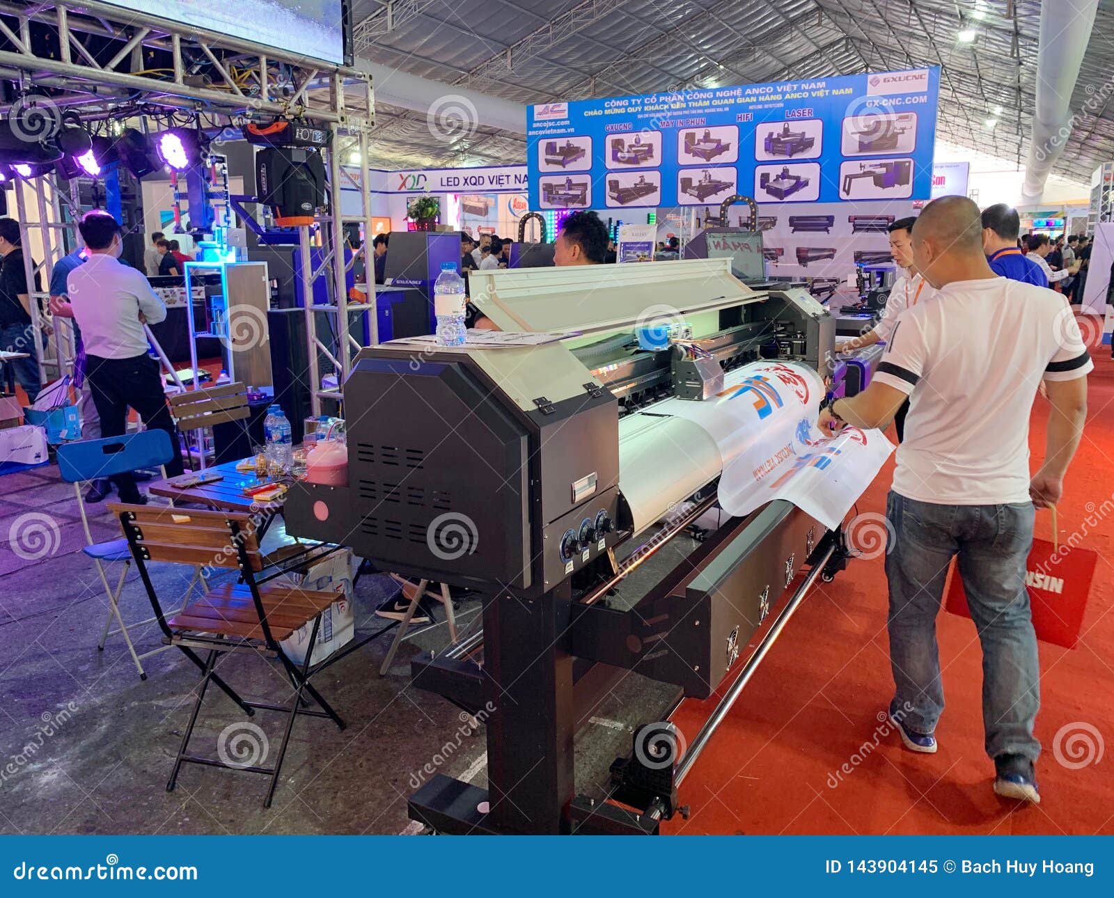 Inside Exhibition of Printers and Printing Materials Hanoi, Vietnam