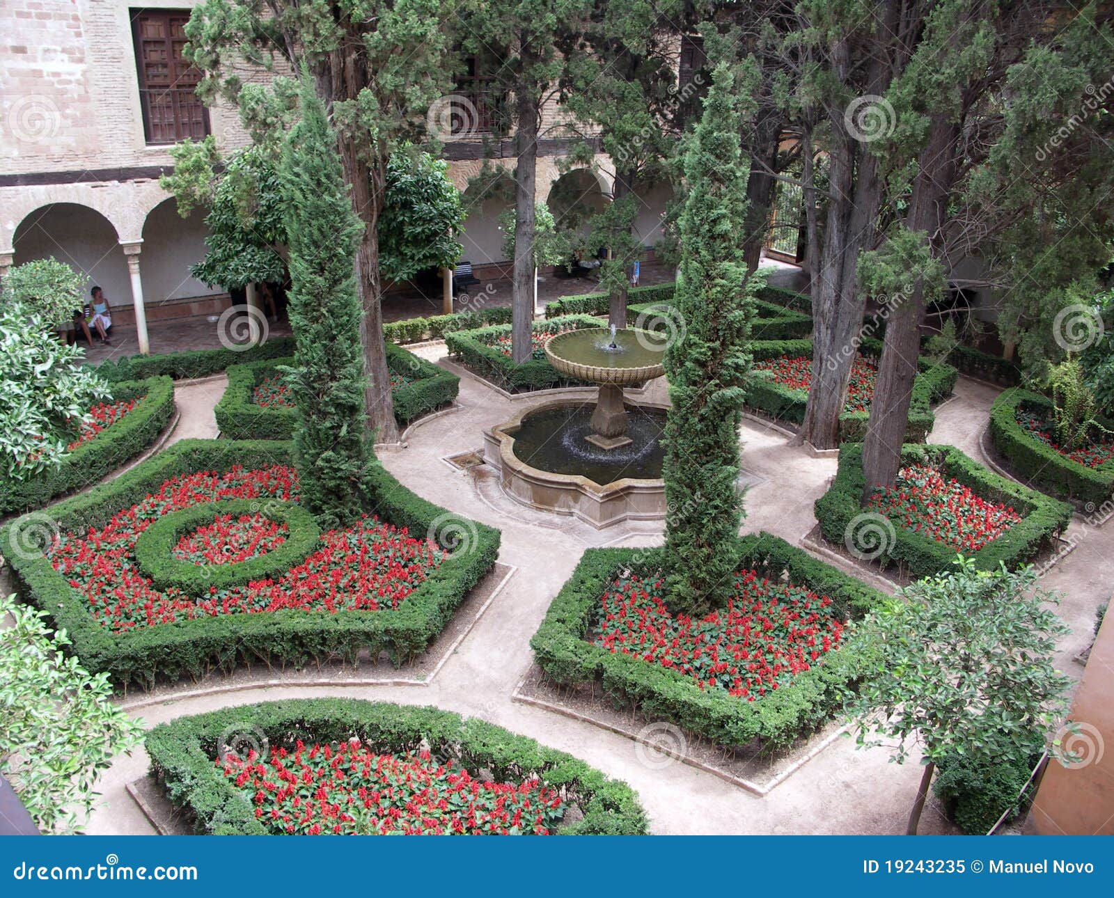 Inside Garden La Alhambra Stock Image Image Of Historical