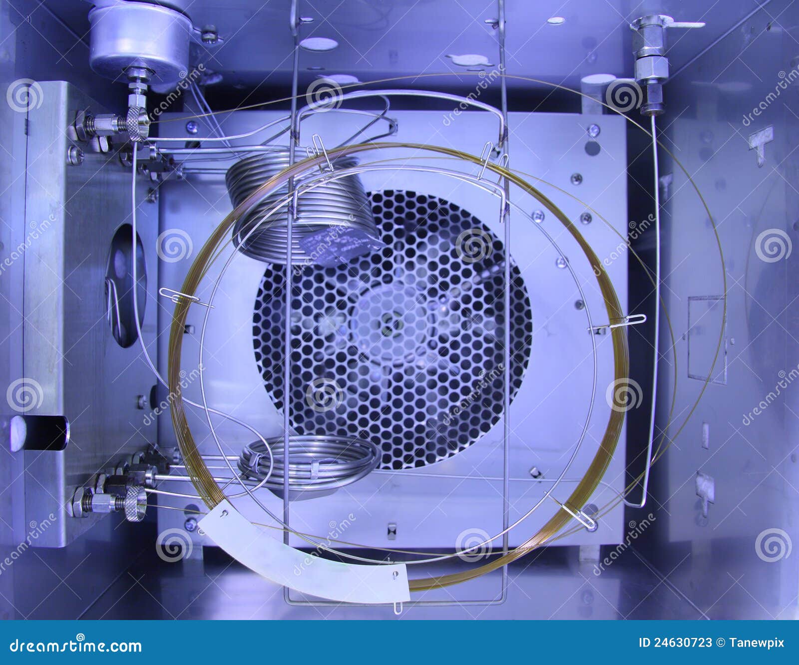 Inside Gas Chromatography Analyzer. Stock Image Image of stacked