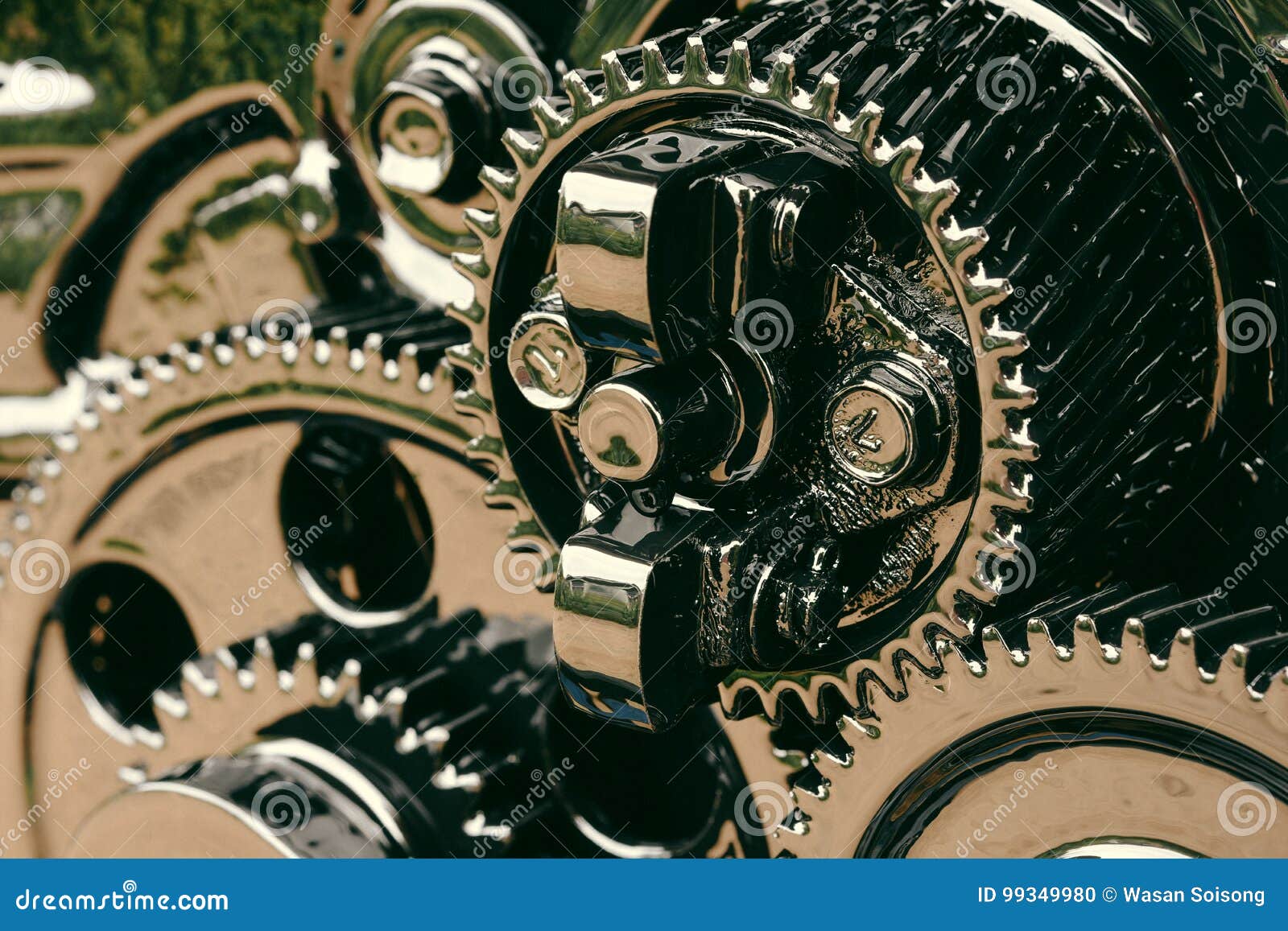 Inside gear of the engine stock photo. Image of inside 99349980