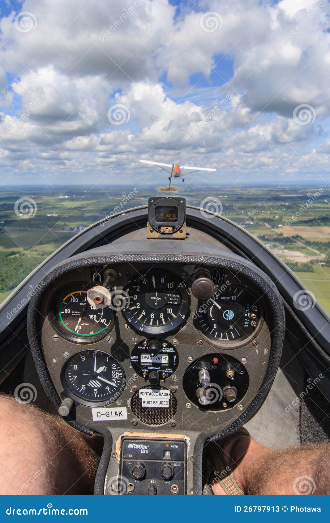 Inside a Glider while Being Towed Editorial Stock Photo Image of