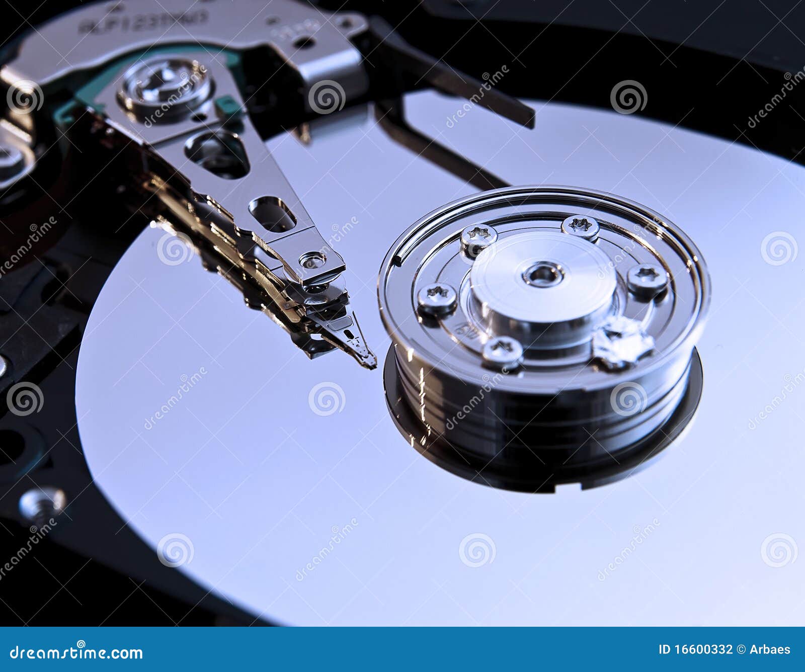Inside hard disk stock photo. Image of macro, backup 16600332