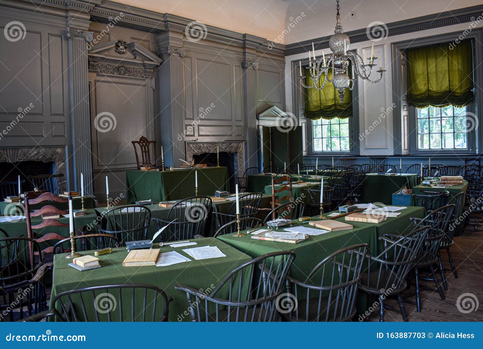 assembly room in independence hall continental congress.