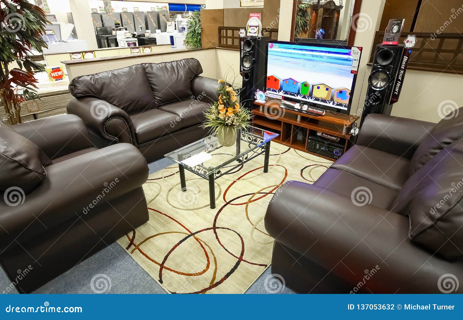 Inside Interior Of A Home Furnishing Store Editorial Photography