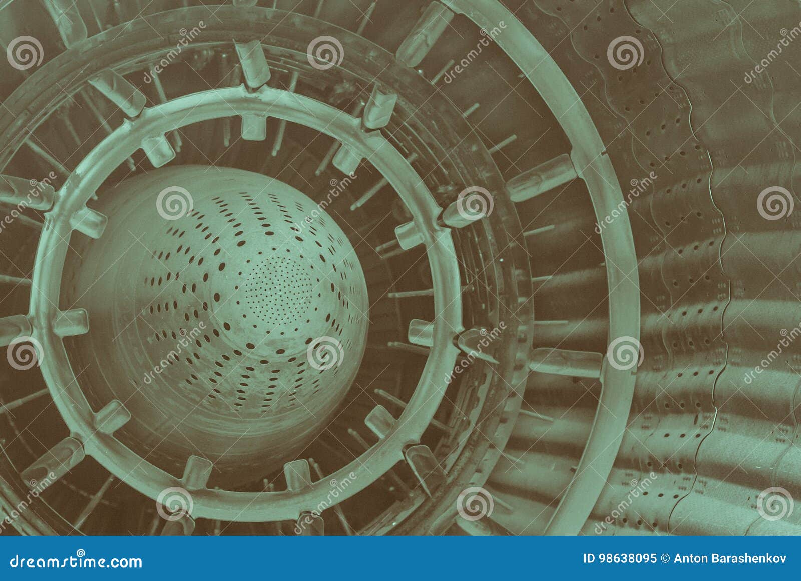 Inside jet engine. stock image. Image of metal, machine 98638095