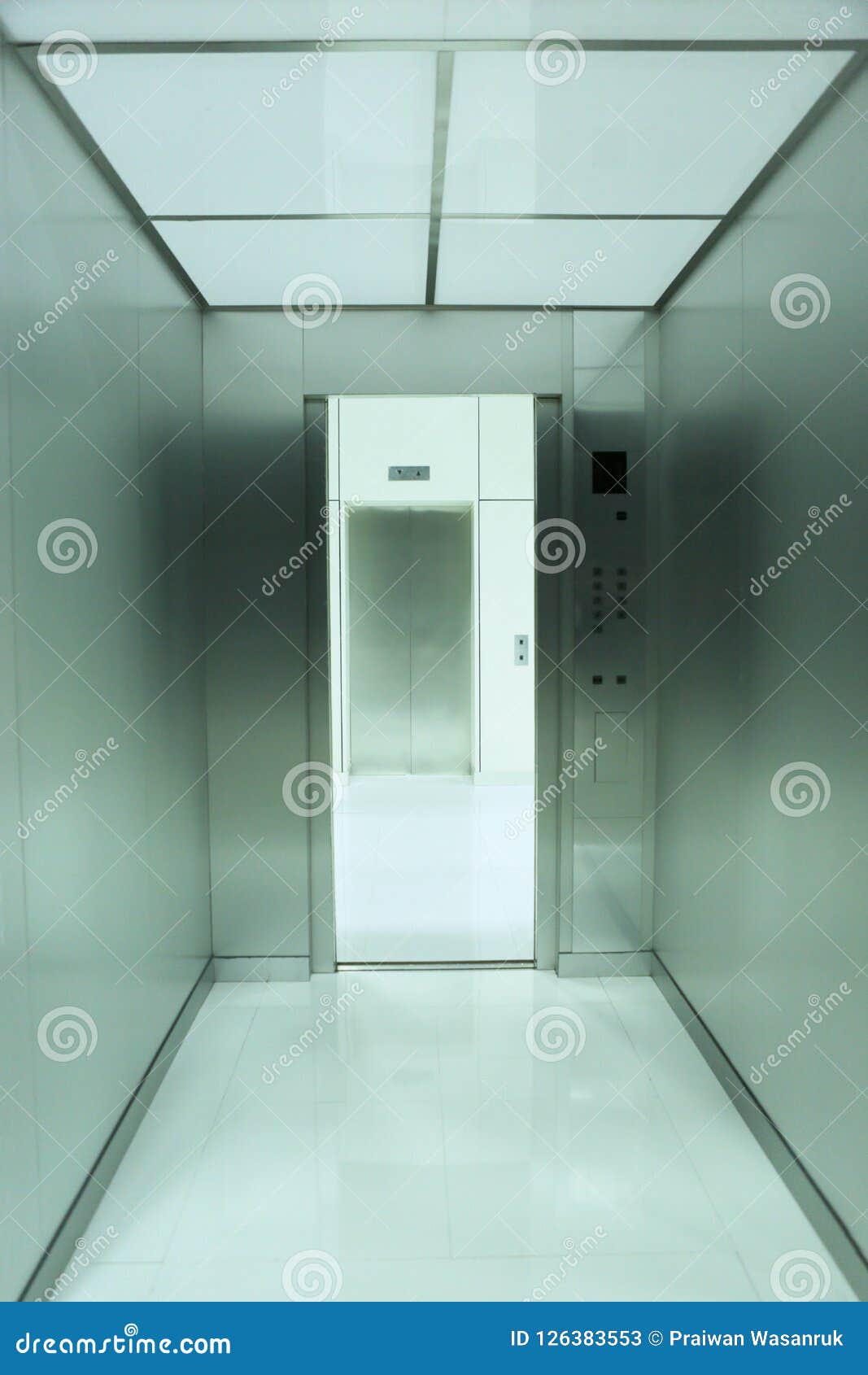 Download Inside A Mock Up Elevator Stock Image Image Of Office 126383553
