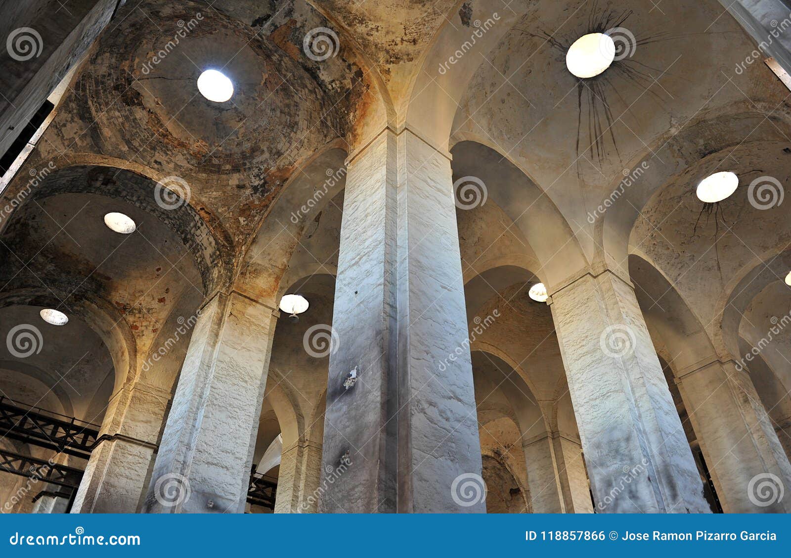 inside the old royal artillery factory real fÃÂ¡brica de artillerÃÂ­a of seville, andalusia, spain