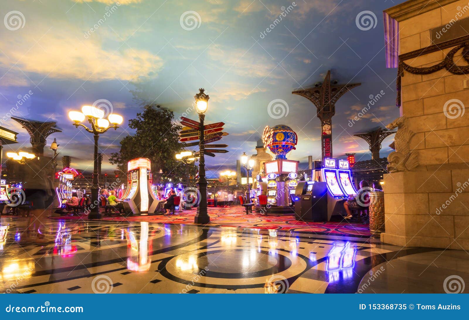 Inside Paris Las Vegas Casino, the Strip, Las Vegas Boulevard, Las Vegas,  Nevada, United States of America, North Editorial Image - Image of gamble,  entertainment: 153368735