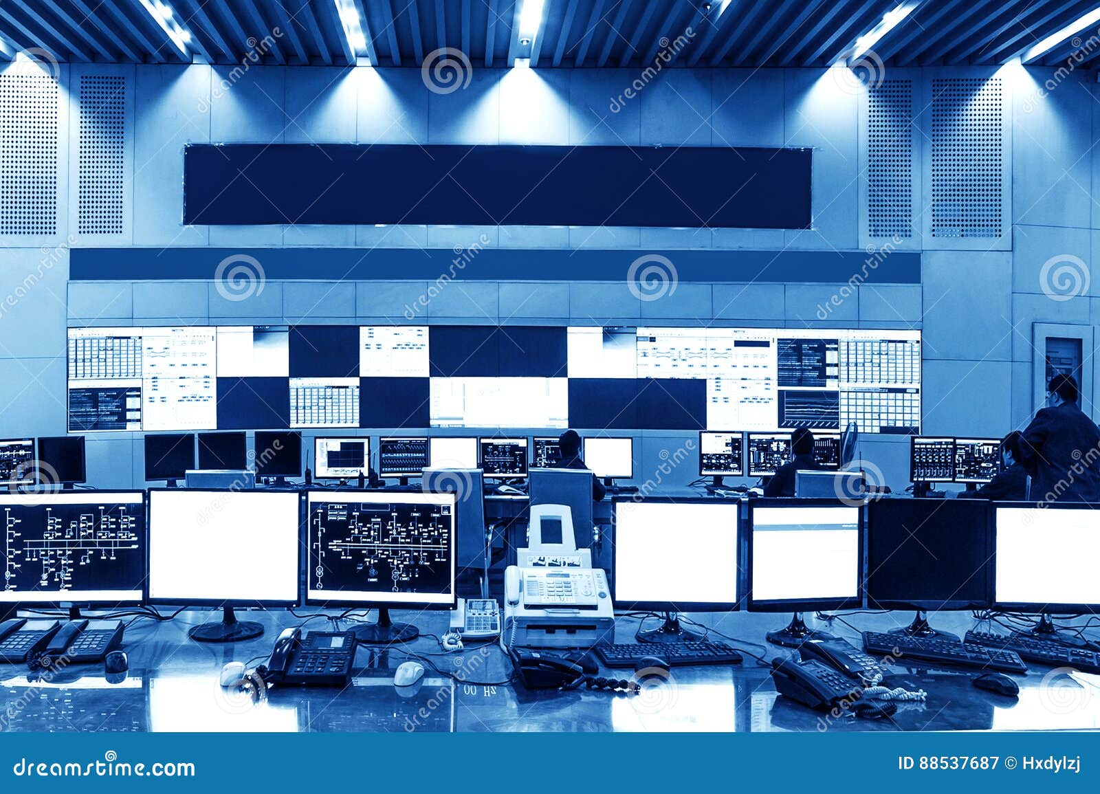 Inside the Railway Control Room Stock Image Image of internal