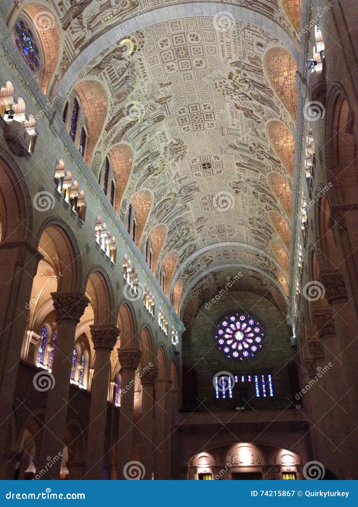 Inside of Saint Anne De Beaupre Basilica Stock Image Image of inside