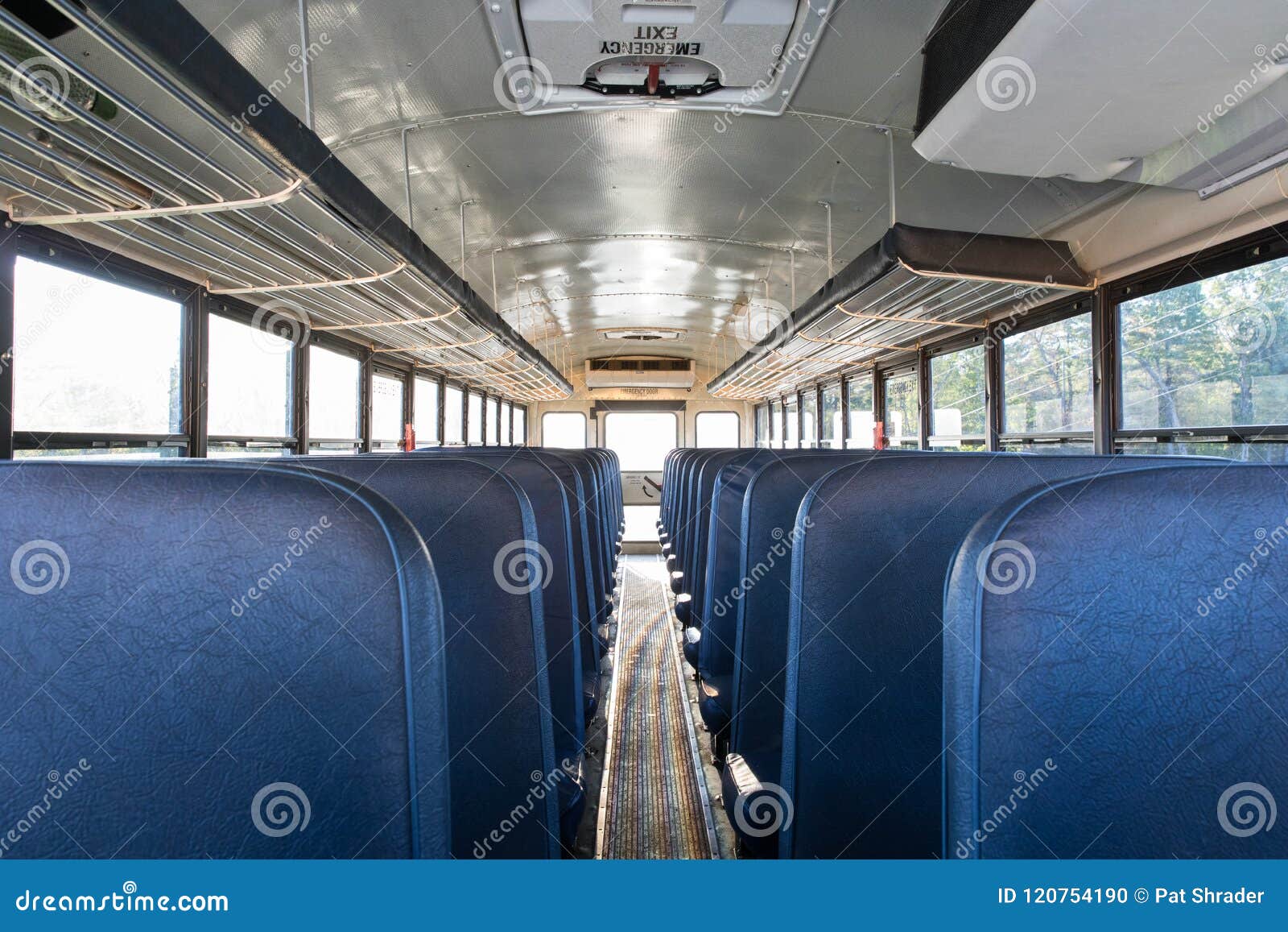 Inside The School Bus Stock Photo Image Of Sunset Class