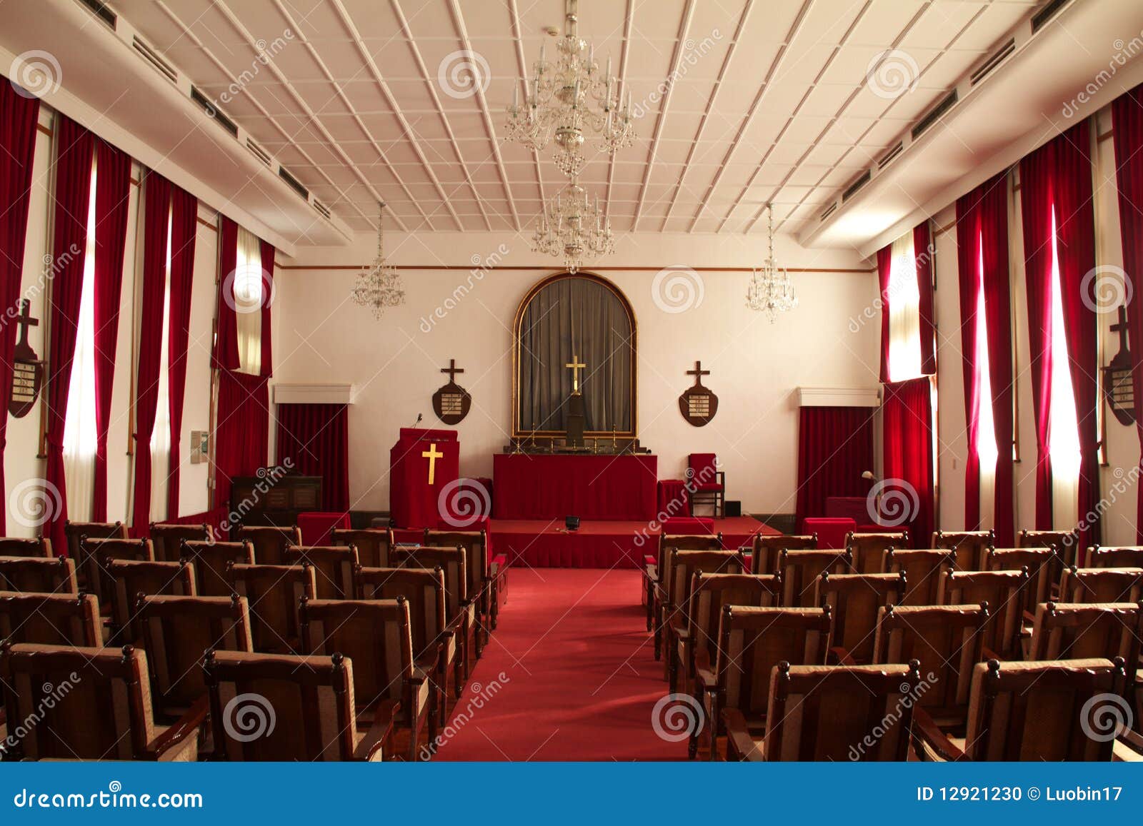 Inside Small Church Stock Photo Image Of Dame Image 12921230