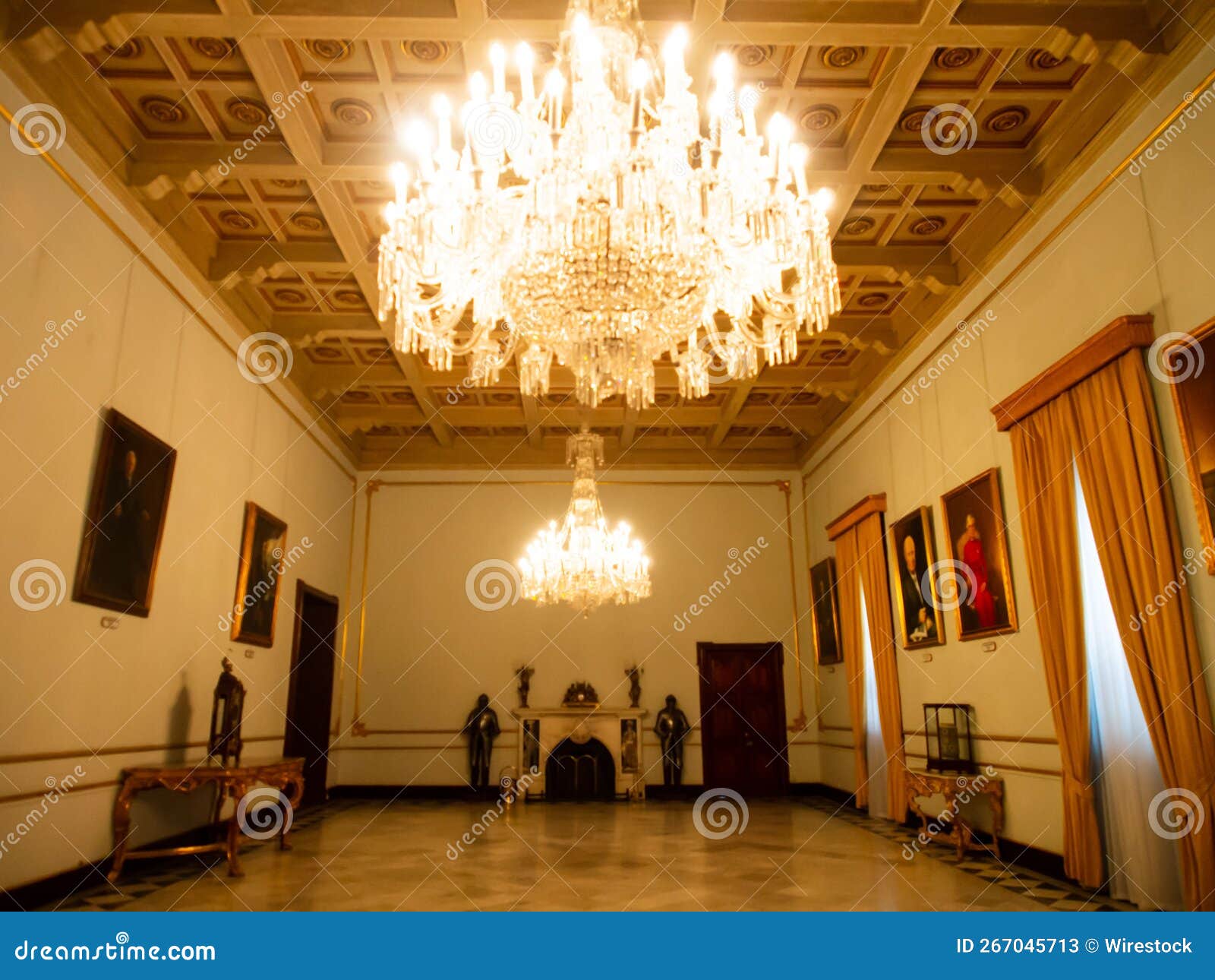 Inside of the State Rooms in Valletta, Malta Editorial Stock Photo