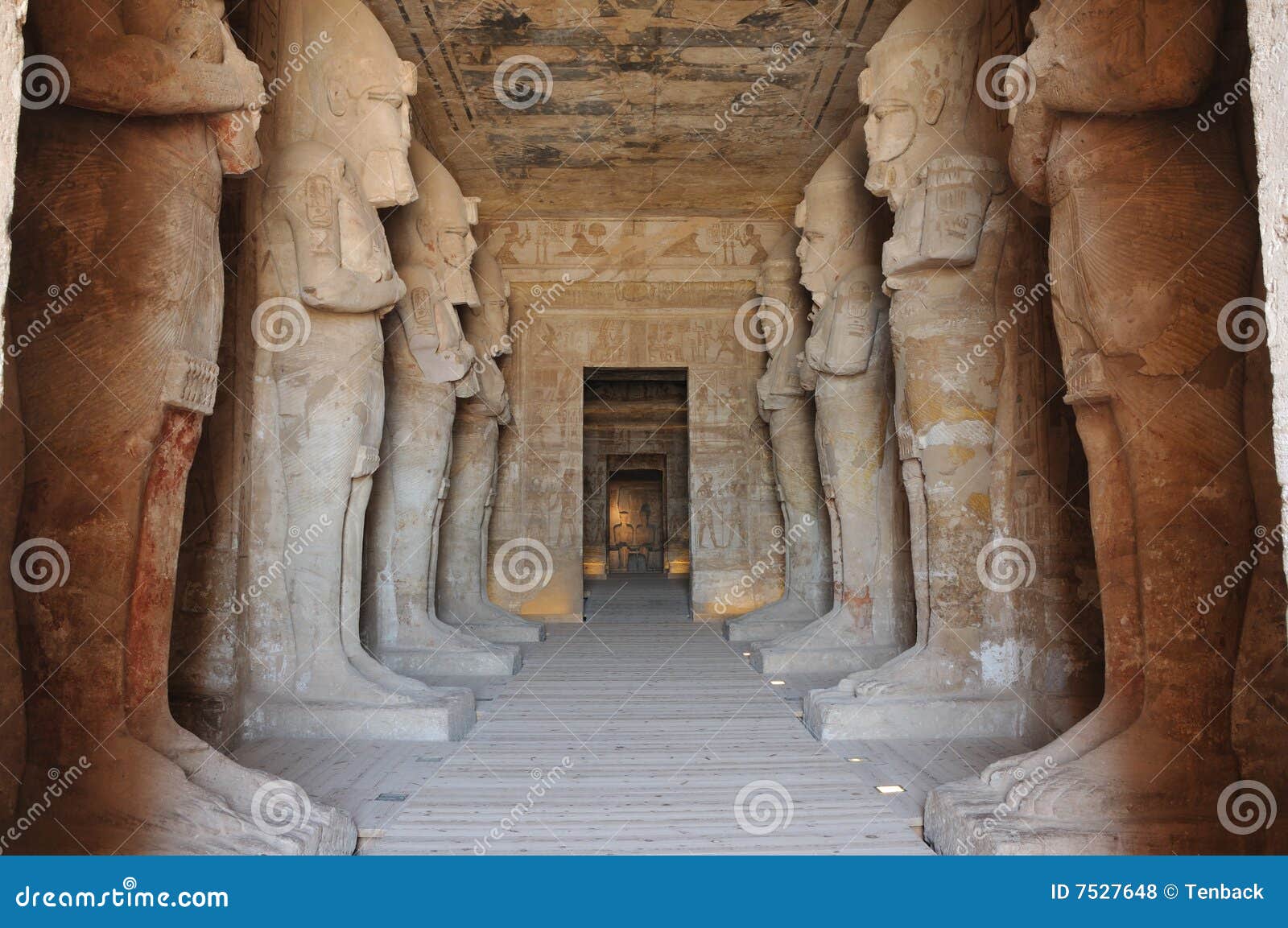 inside the temple of abu simbel