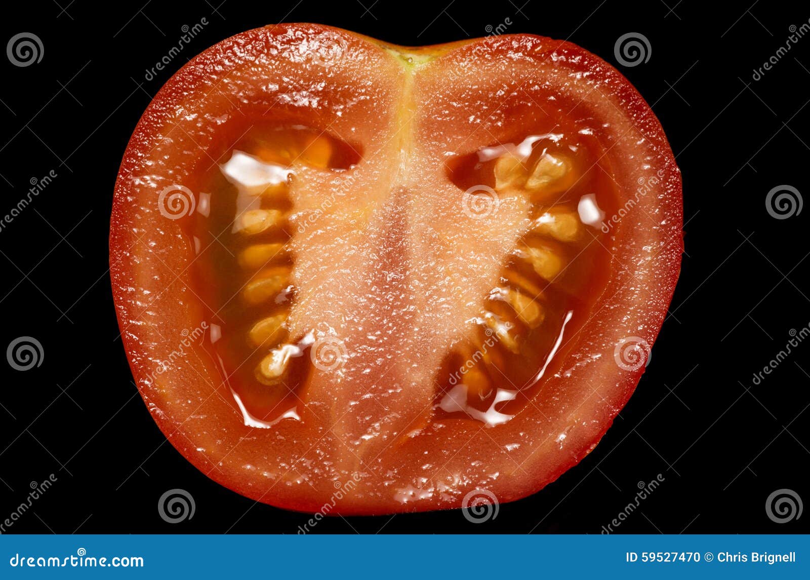 Inside of a tomato stock photo. Image of isolated, plum 59527470