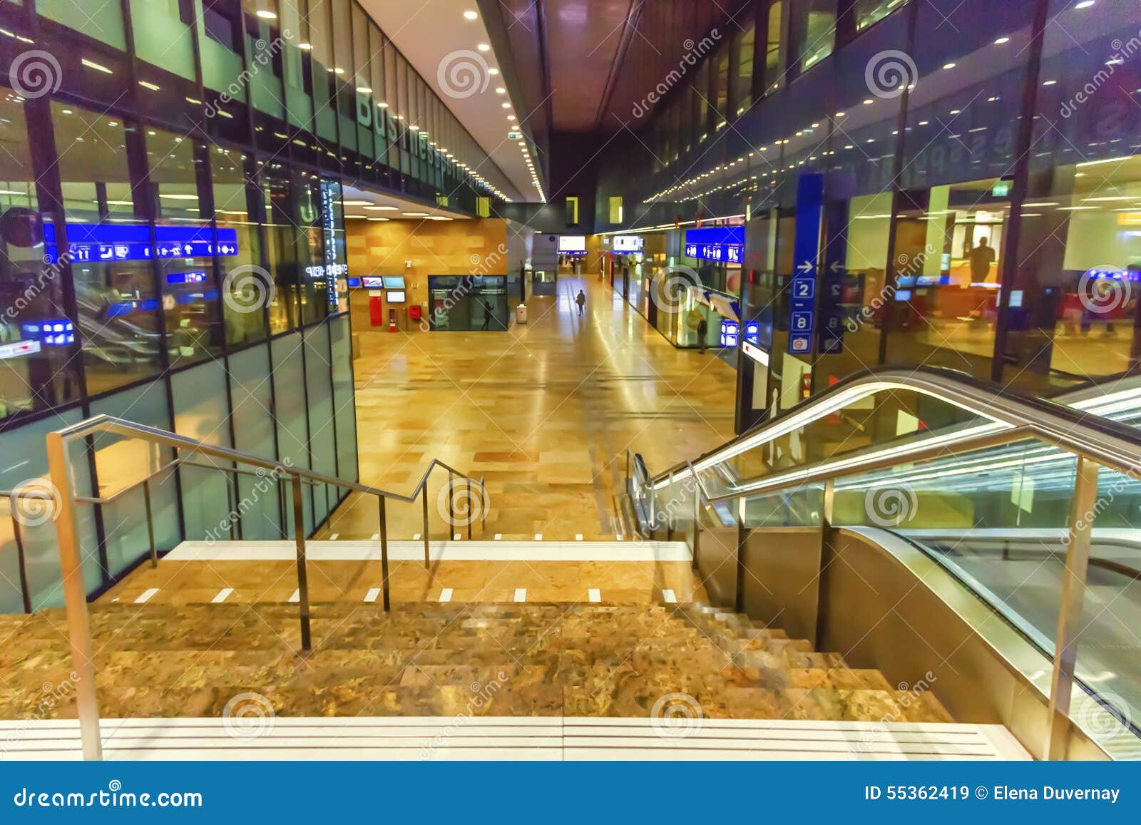 Inside Train Station, Geneva, Switzerland Stock Image Image of color
