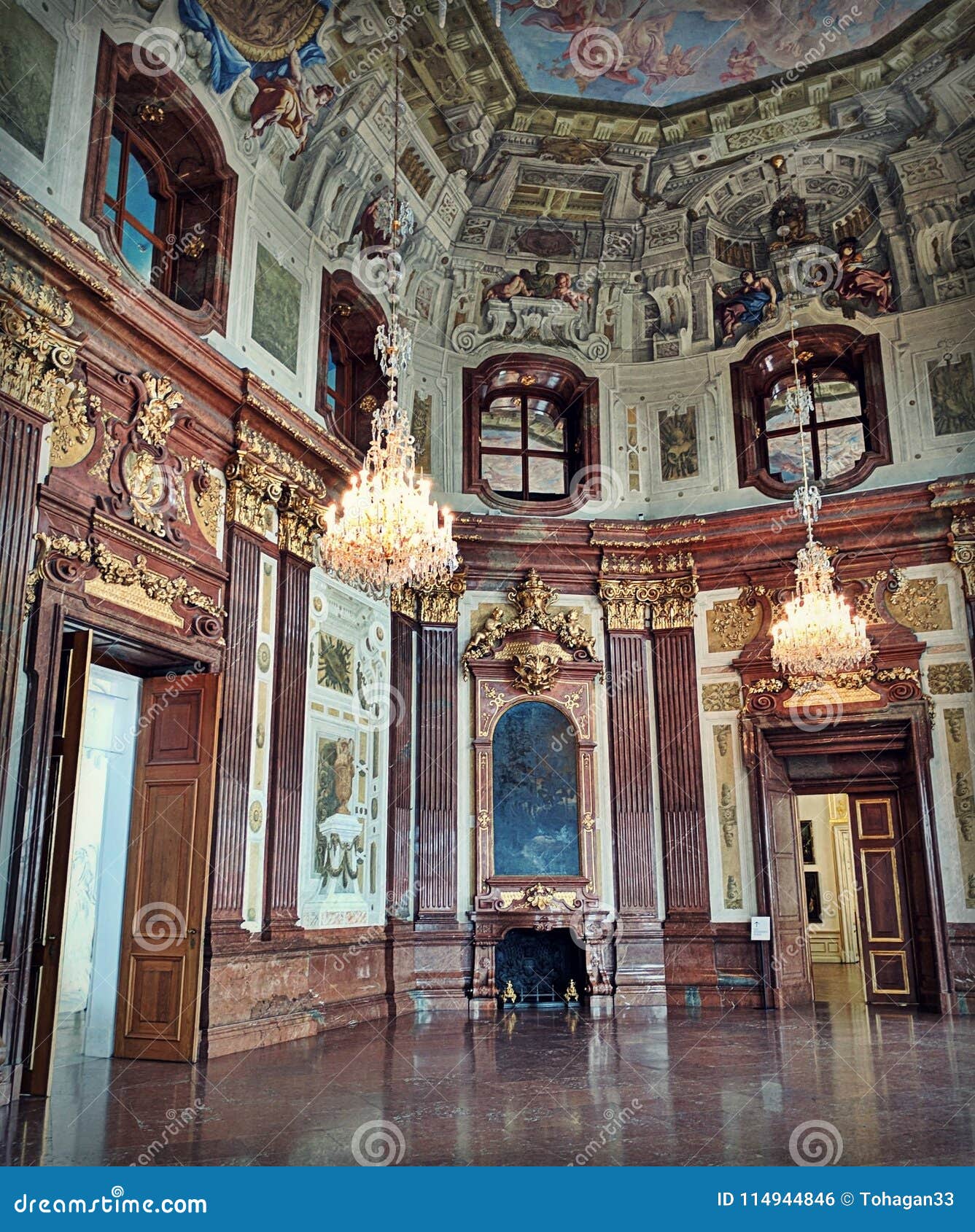 Inside Belvedere Palace Vienna