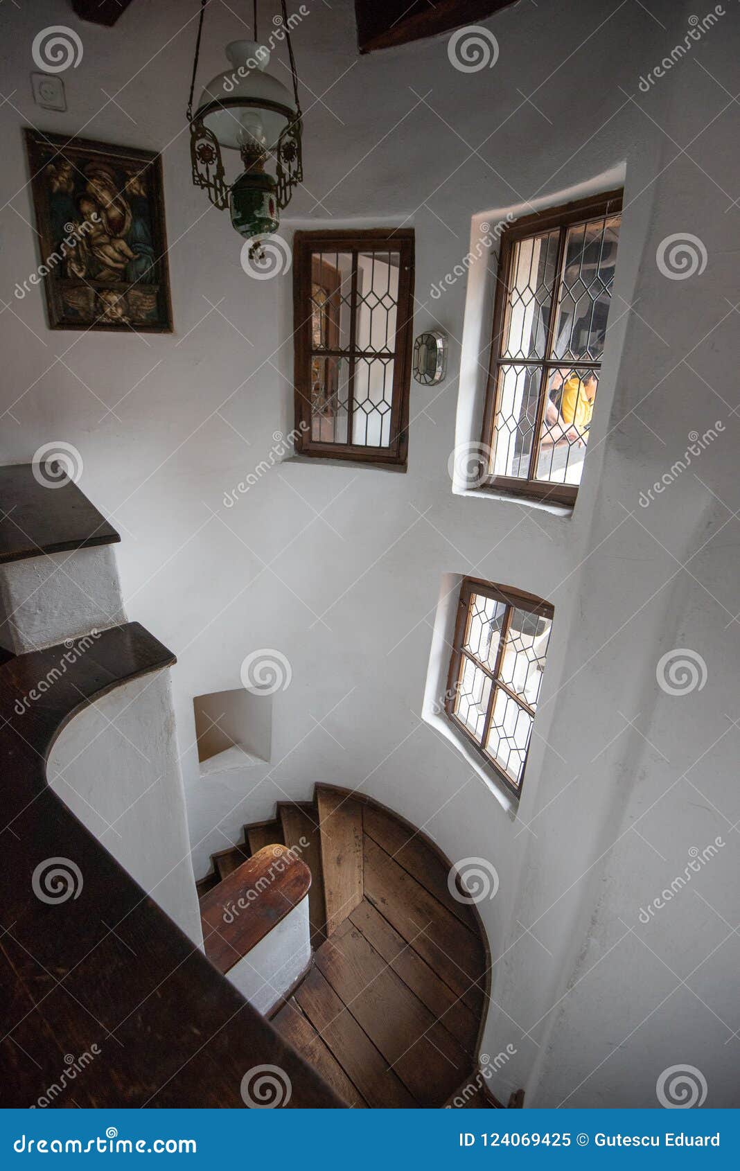 Inside View Of Bran Castle From Romania Also Known As