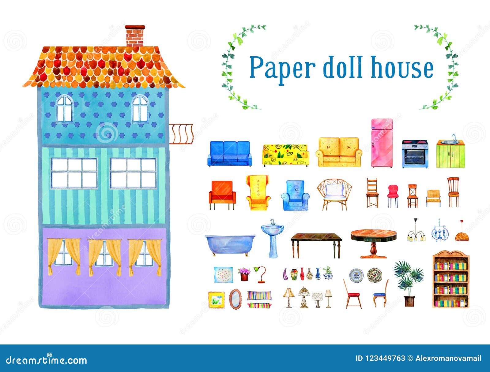 NEW AMAZING PAPER DOLLHOUSE & PRINTABLE 