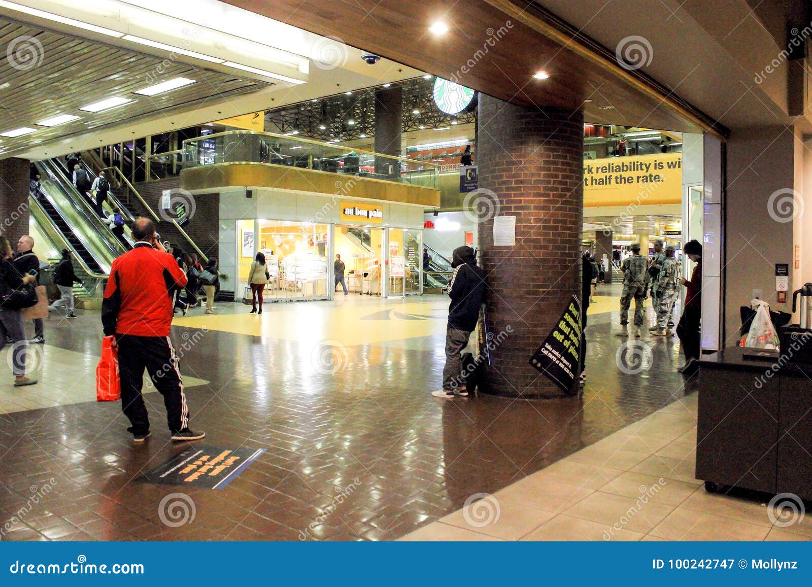 Inside View Of The Port Authority Bus Terminal In Manhattan Editorial Photography Image Of Central September 100242747