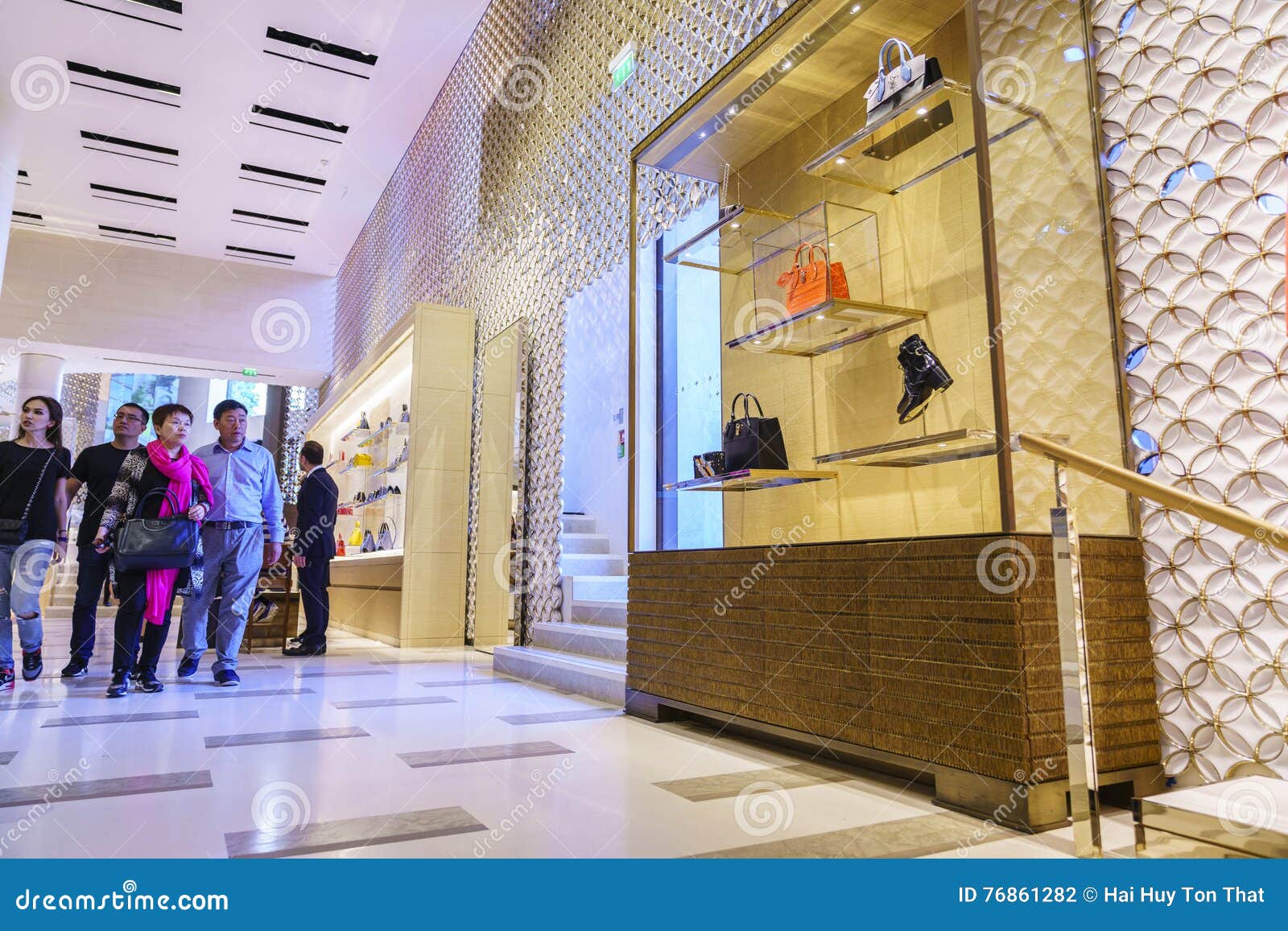 Inside View of the Store Louis Vuitton Editorial Stock Image