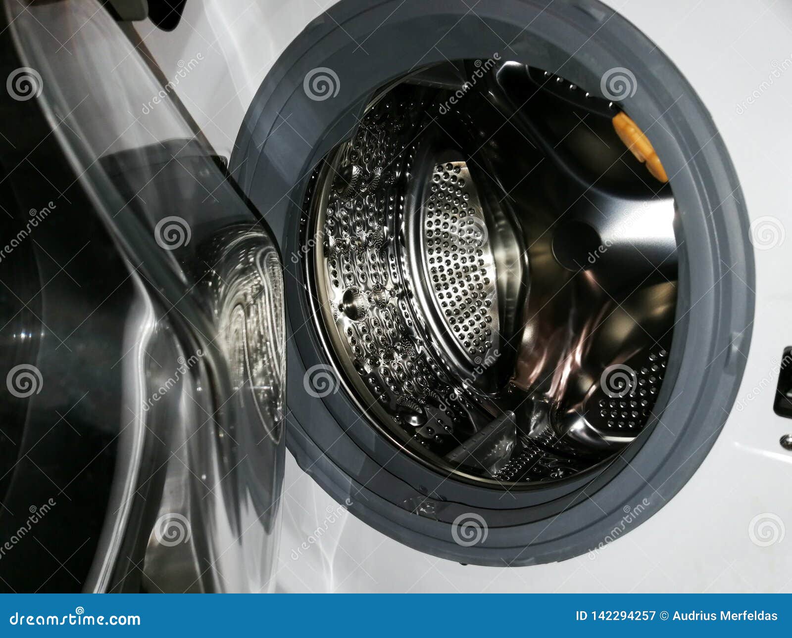 Inside View Washing Machine Drum Stock Image Image of object, hygiene 142294257