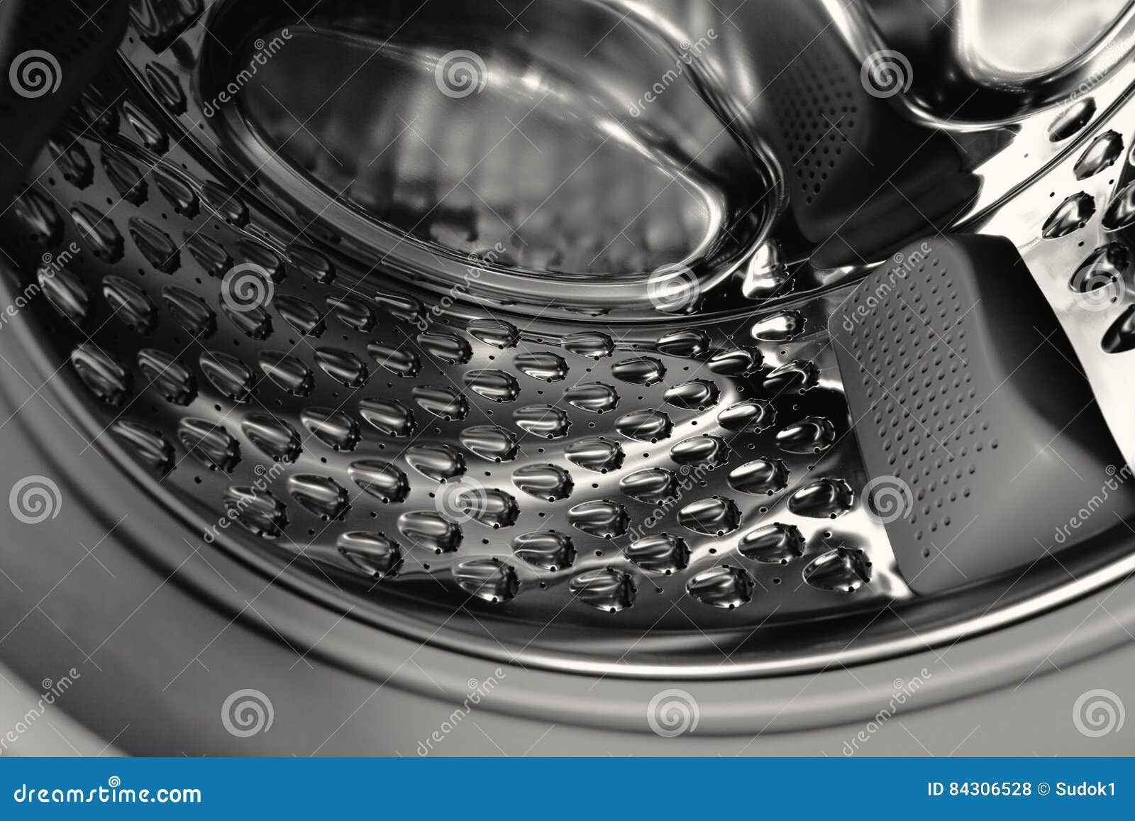 Inside of the Washing Machine Drum Stock Photo Image of frame, chrome