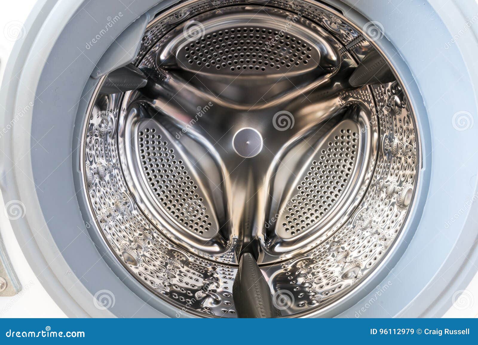 Inside of a Washing Machine Drum Stock Image Image of household