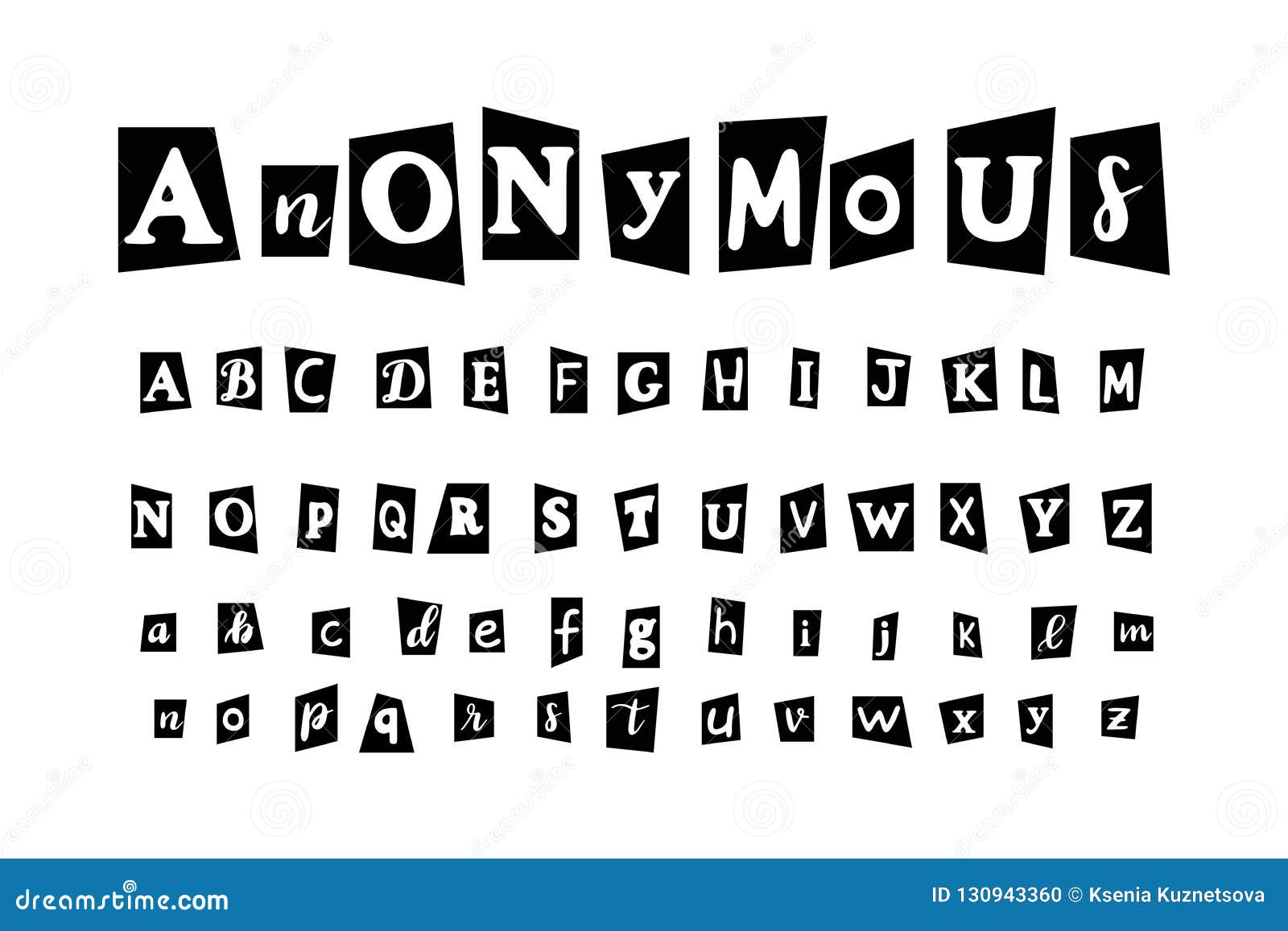 Lettera Anonima Scritta Al Computer Insieme Della Lettera Anonima Per Il Messaggio E La Cospirazione