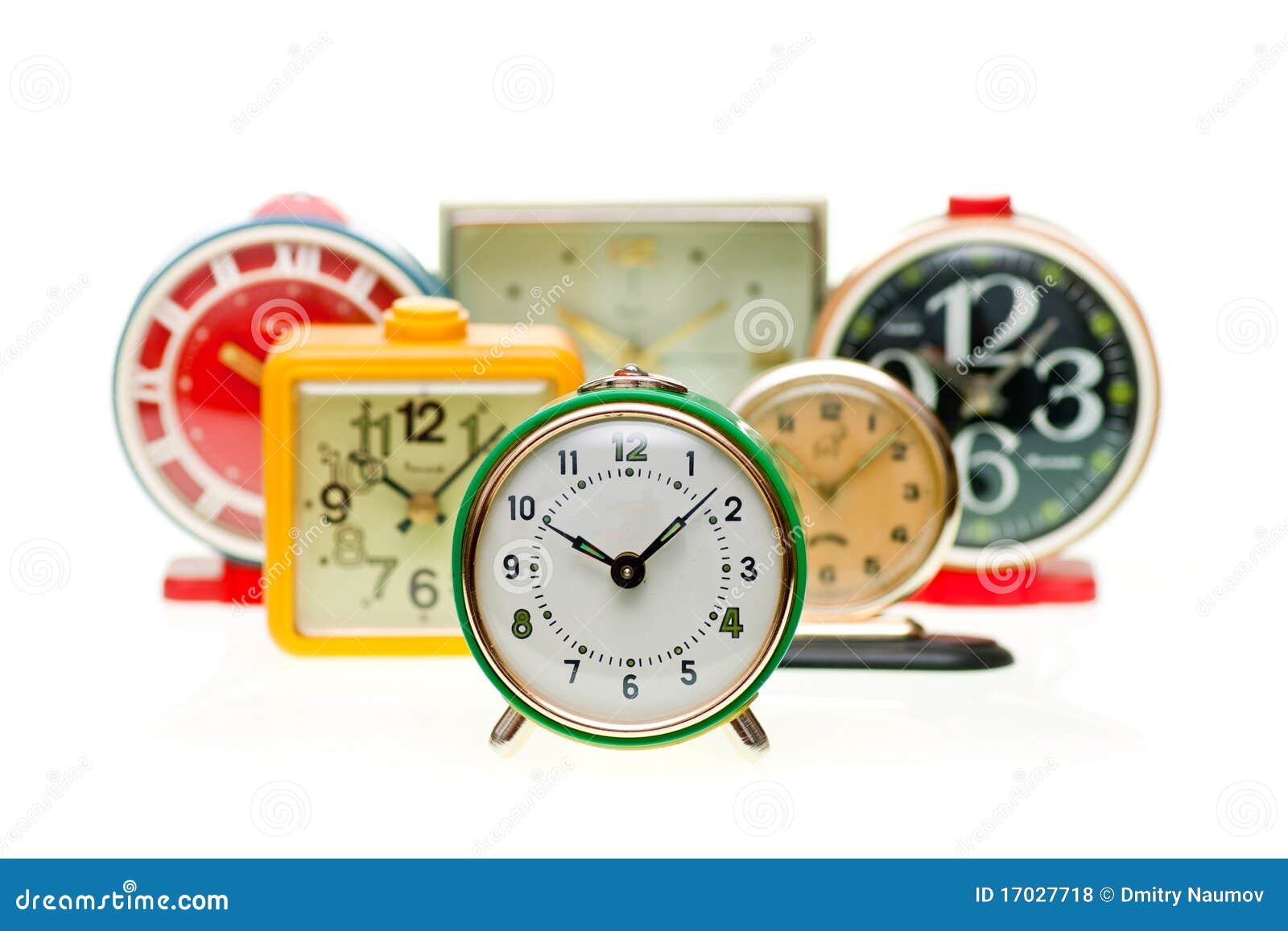 Insieme della sveglia fotografia stock. Immagine di scadenza 17027718