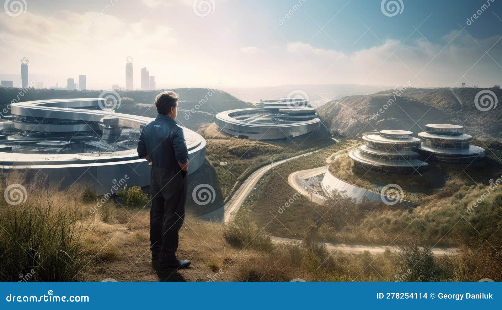 insightful vision: the futuristic tech park captured by david lachapelle's telephoto lens