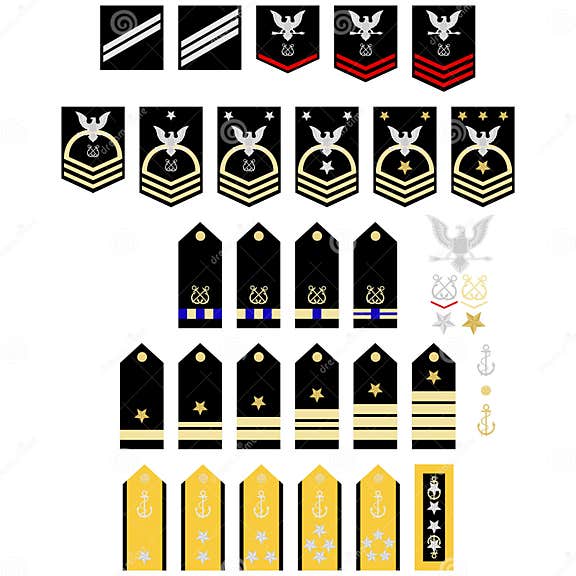 Insignia of the U.S. Navy stock vector. Illustration of sign - 41119597