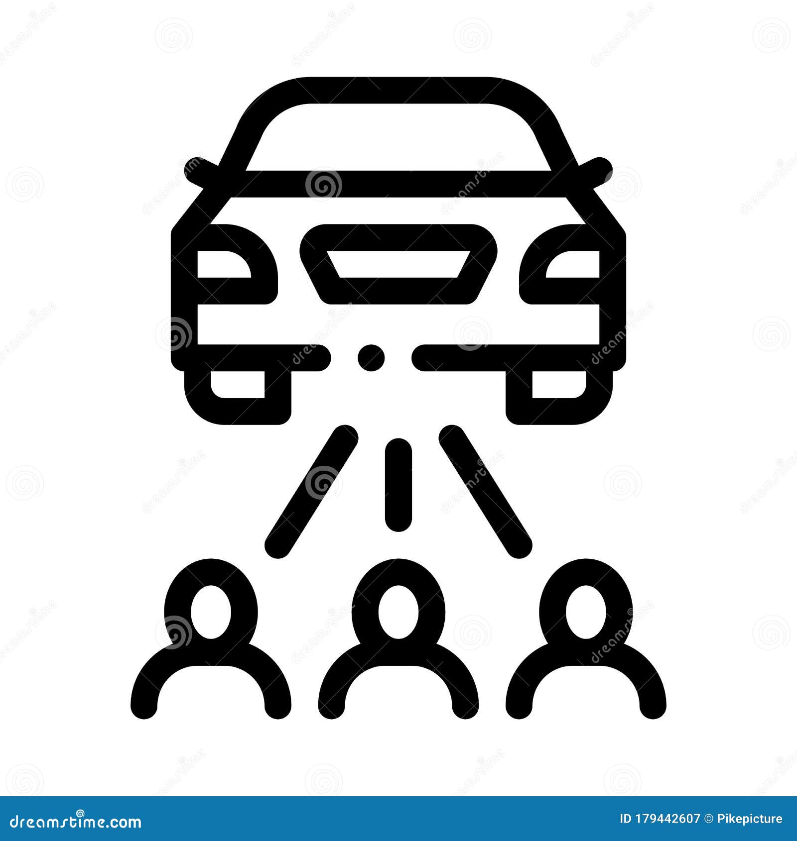 Inspection by People Icon Vector Outline Illustration Stock Vector ...