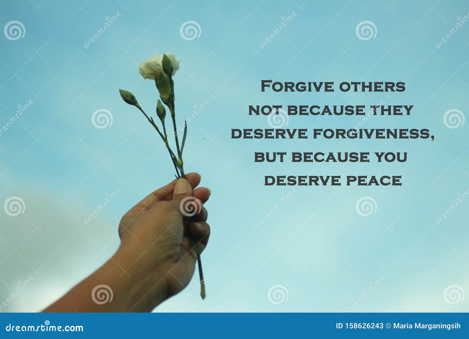 inspiraitonal motivational quote-forgive others not because they deserve forgiveness, but because you deserve peace.