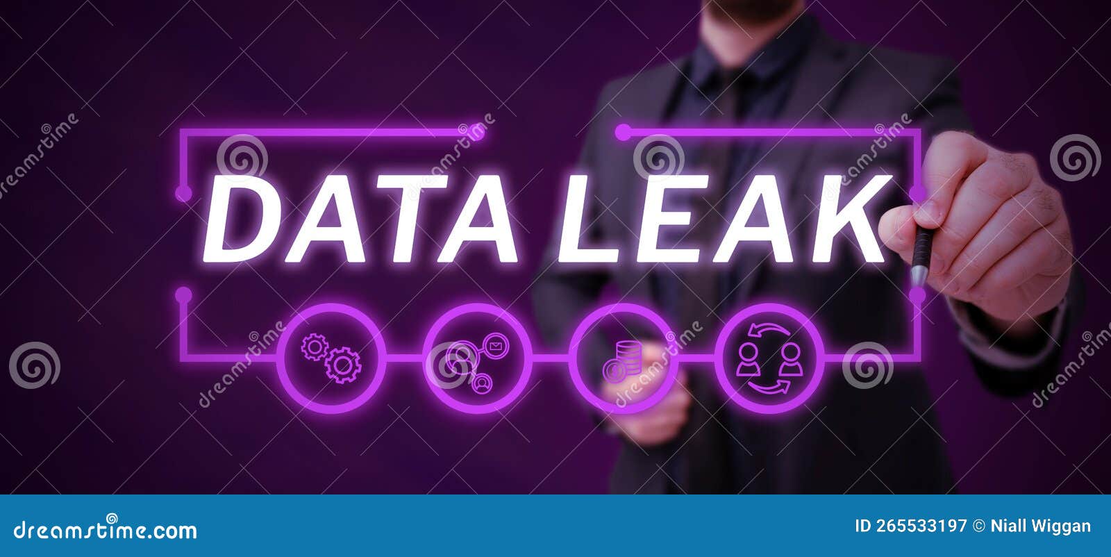 Conceptual Caption Data Leak. Business Concept Released Illegal