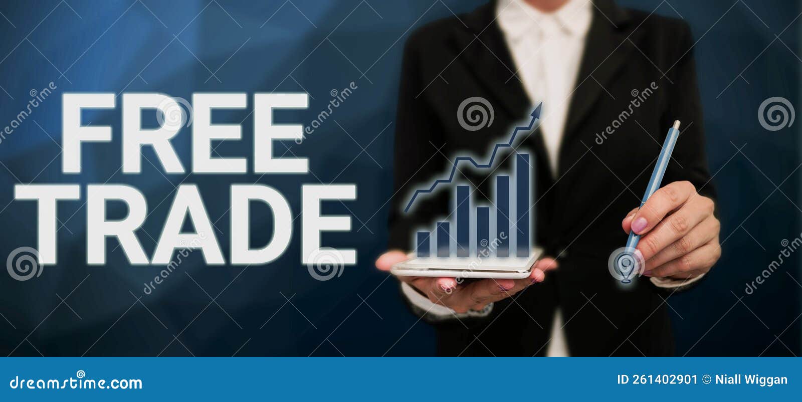 inspiration showing sign free trade. business overview the ability to buy and sell on your own terms and means