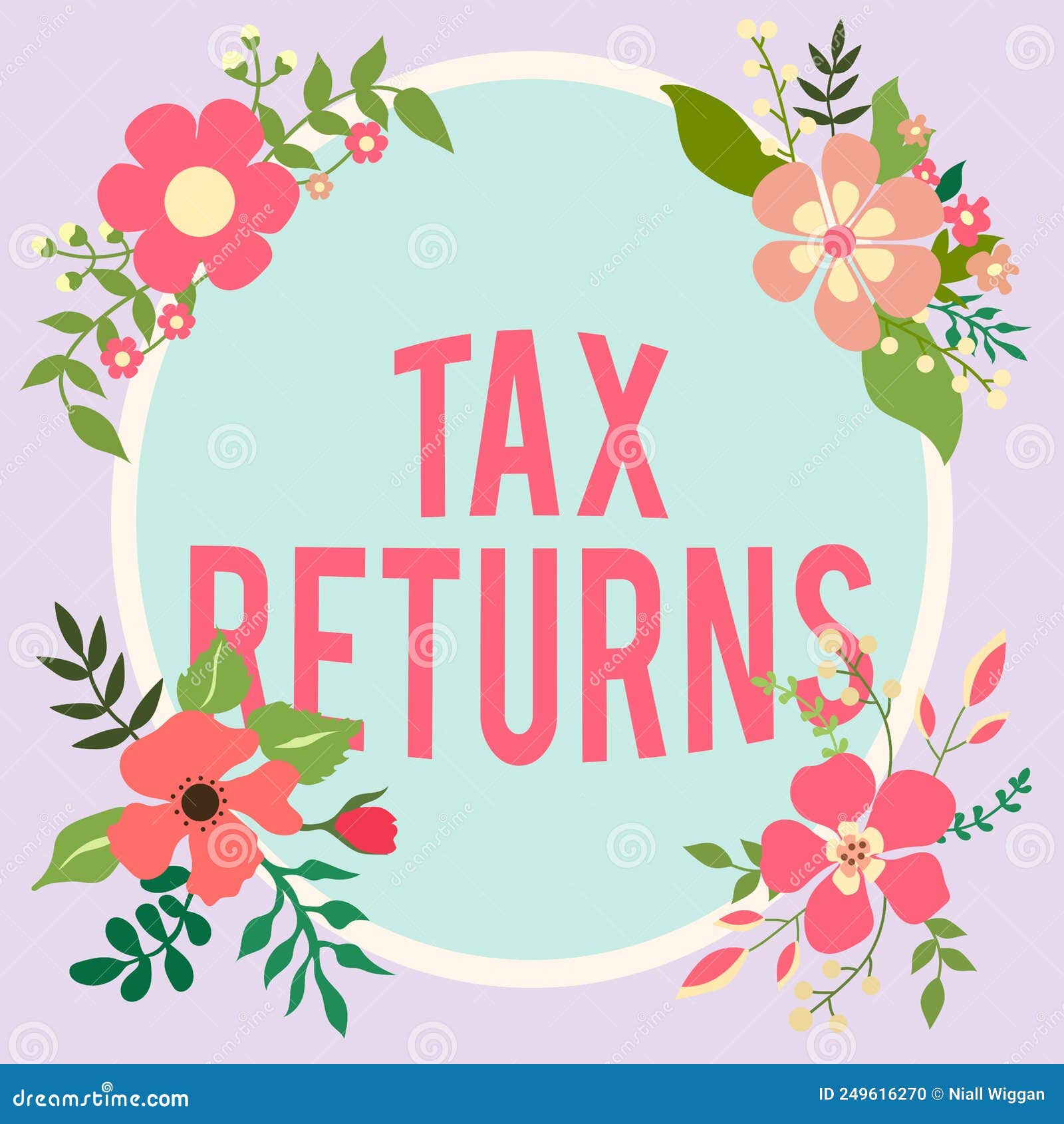 Inspiration Showing Sign Tax Returns. Concept Tax Payer